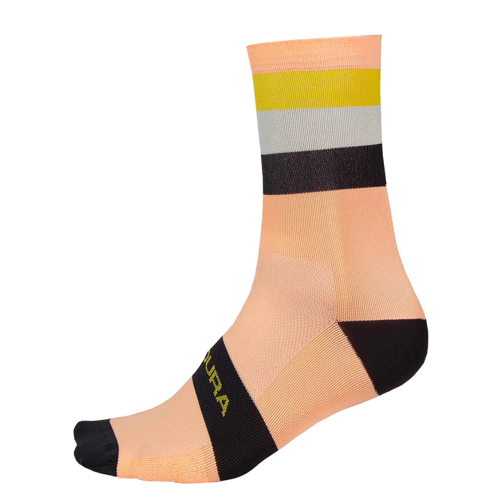 Endura Men's Bandwidth Sock - Neon Peach