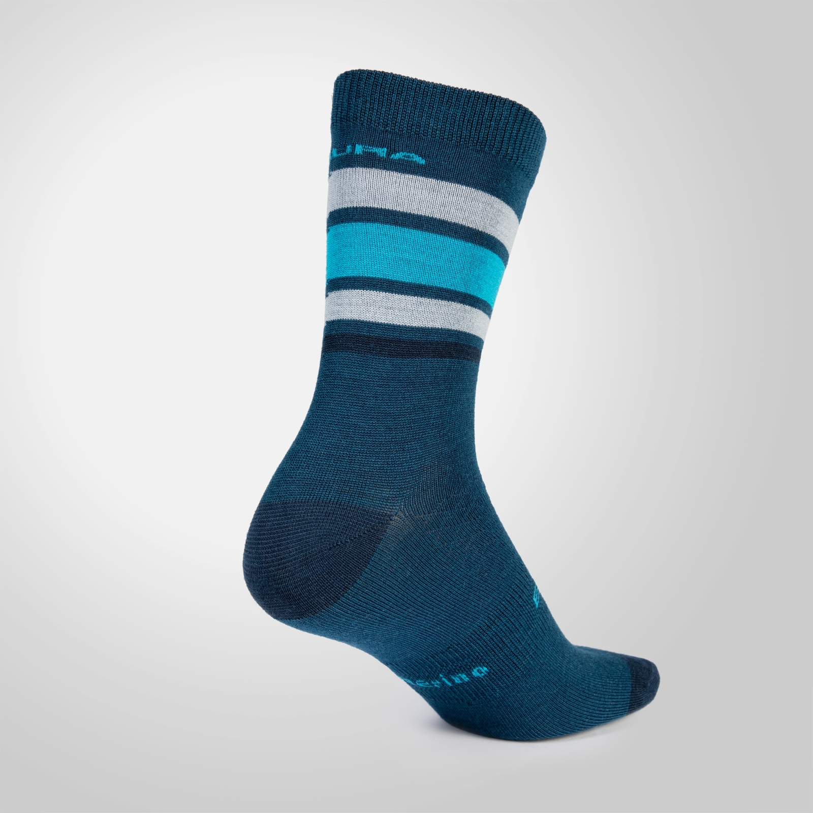 Endura Baabaa Merino Stripe Socks - Blueberry | Extra 10% off first order.