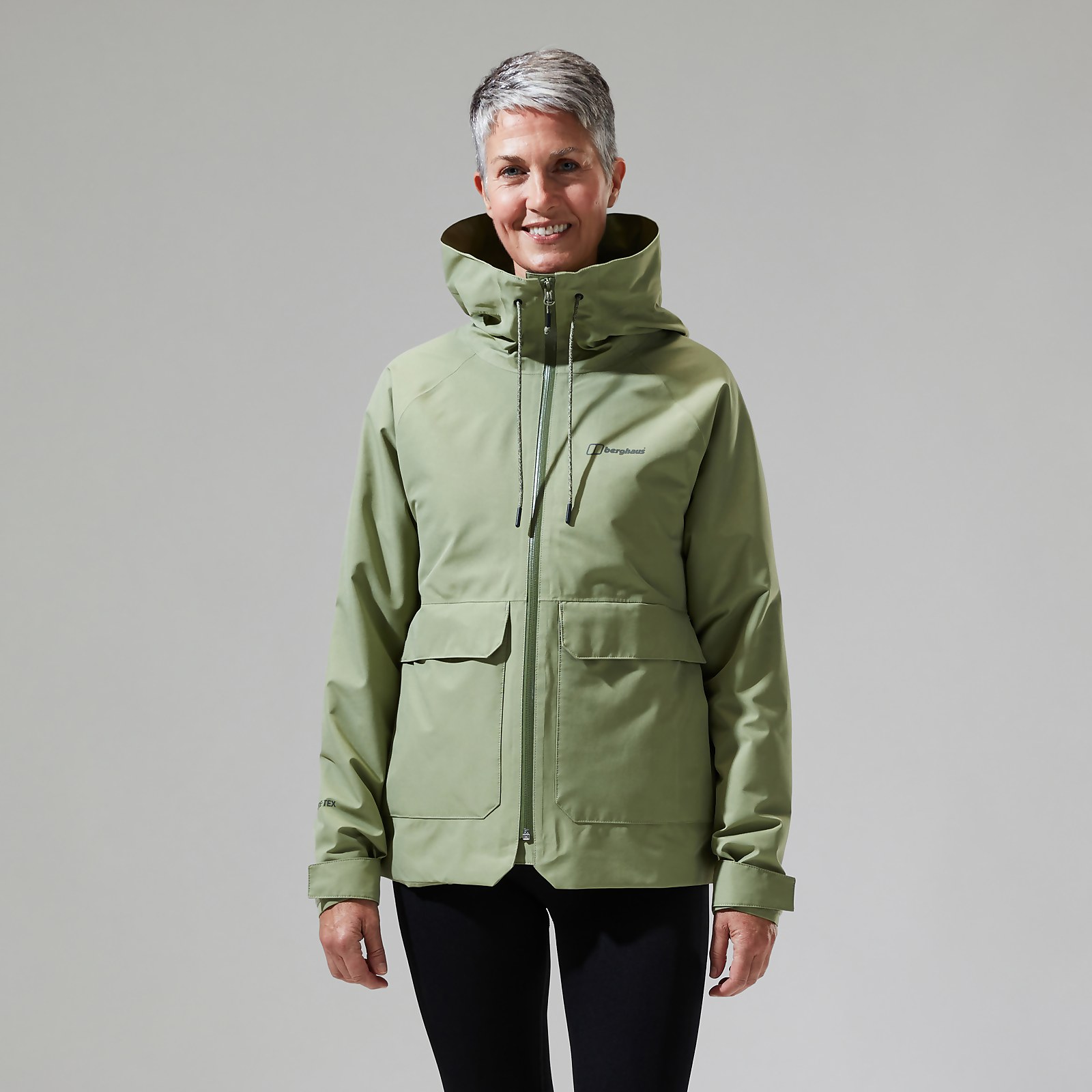 Berghaus Womens Highraise Waterproof Jacket - Green