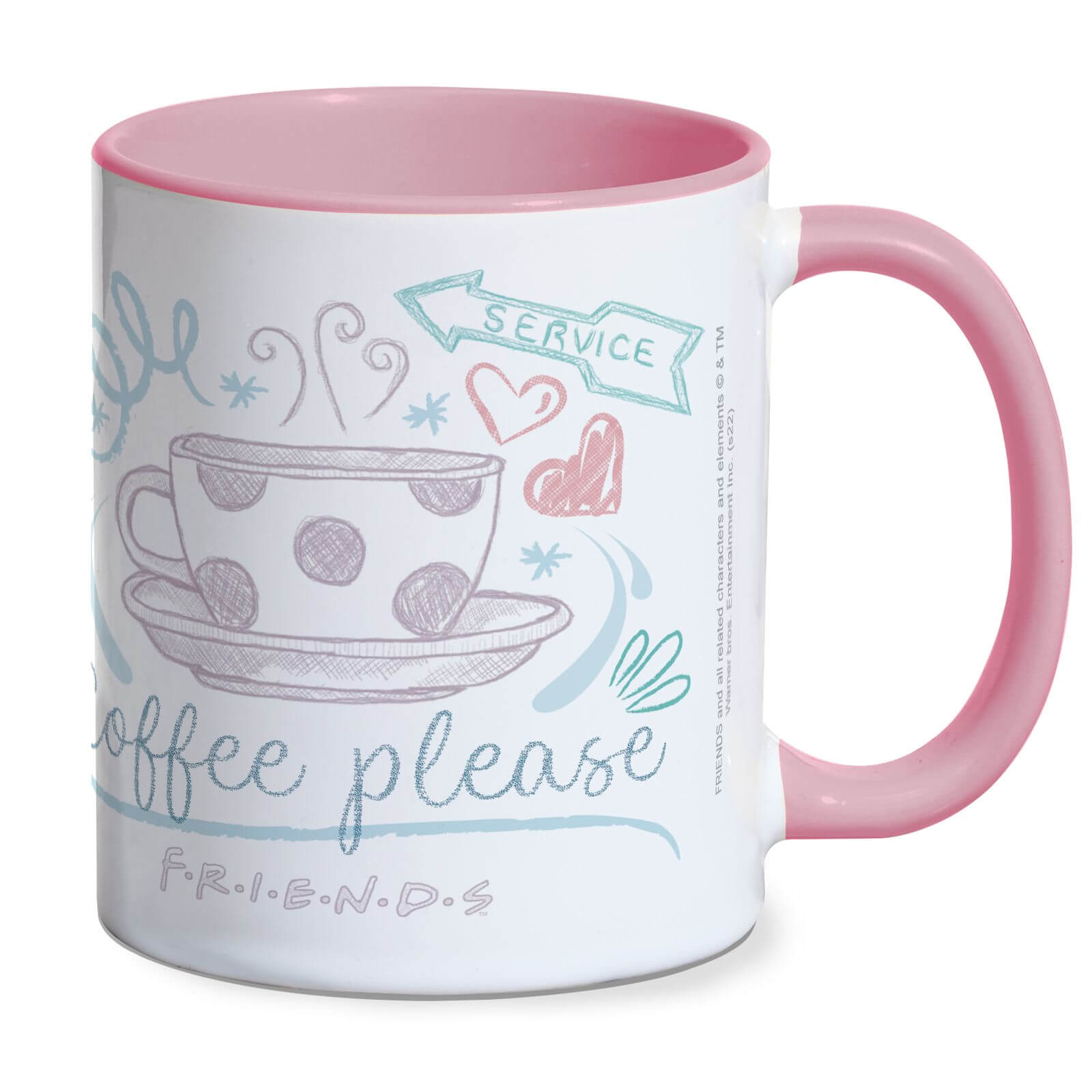 Friends Coffee Please Friends Mug - Pink