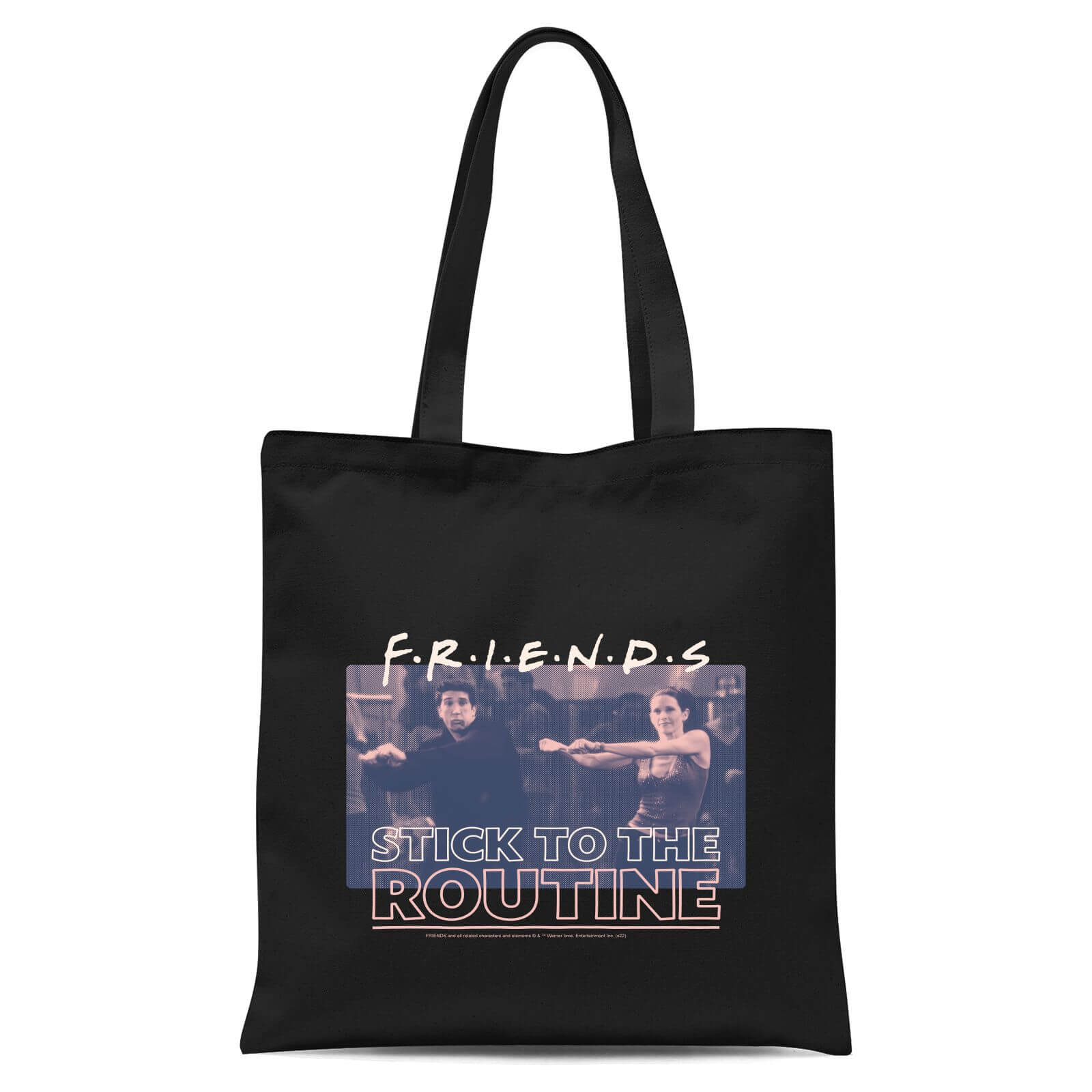 Friends Stick To The Routine Tote Bag - Black