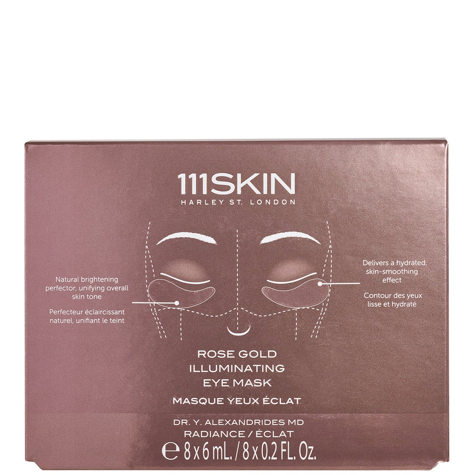 111SKIN Rose Gold Illuminating Eye Mask (Various Options) - 8 x 6ml