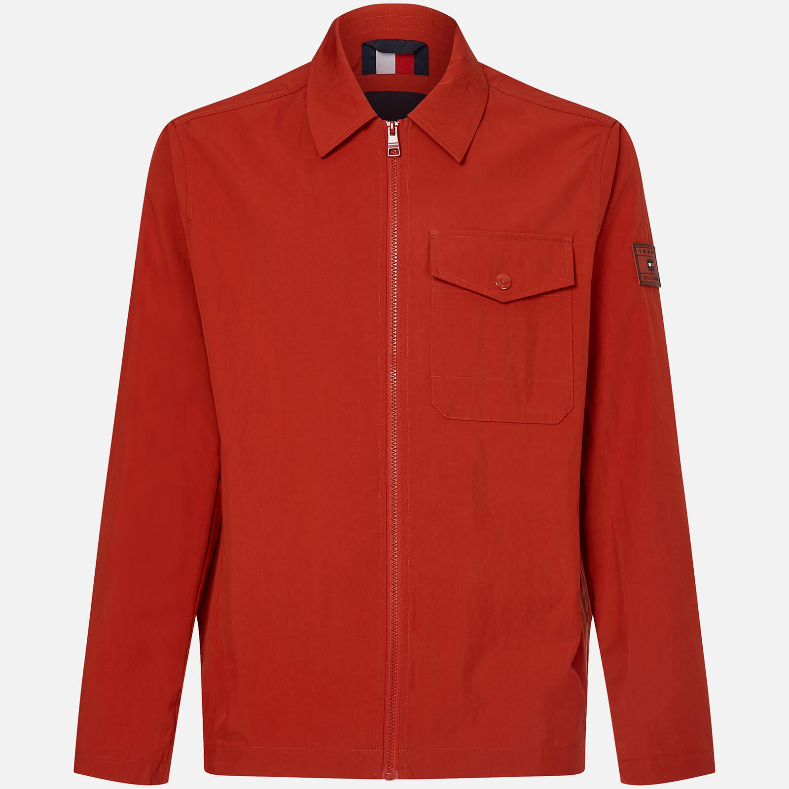 Tommy Hilfiger Logo-Detailed Cotton-blend Shirt Jacket