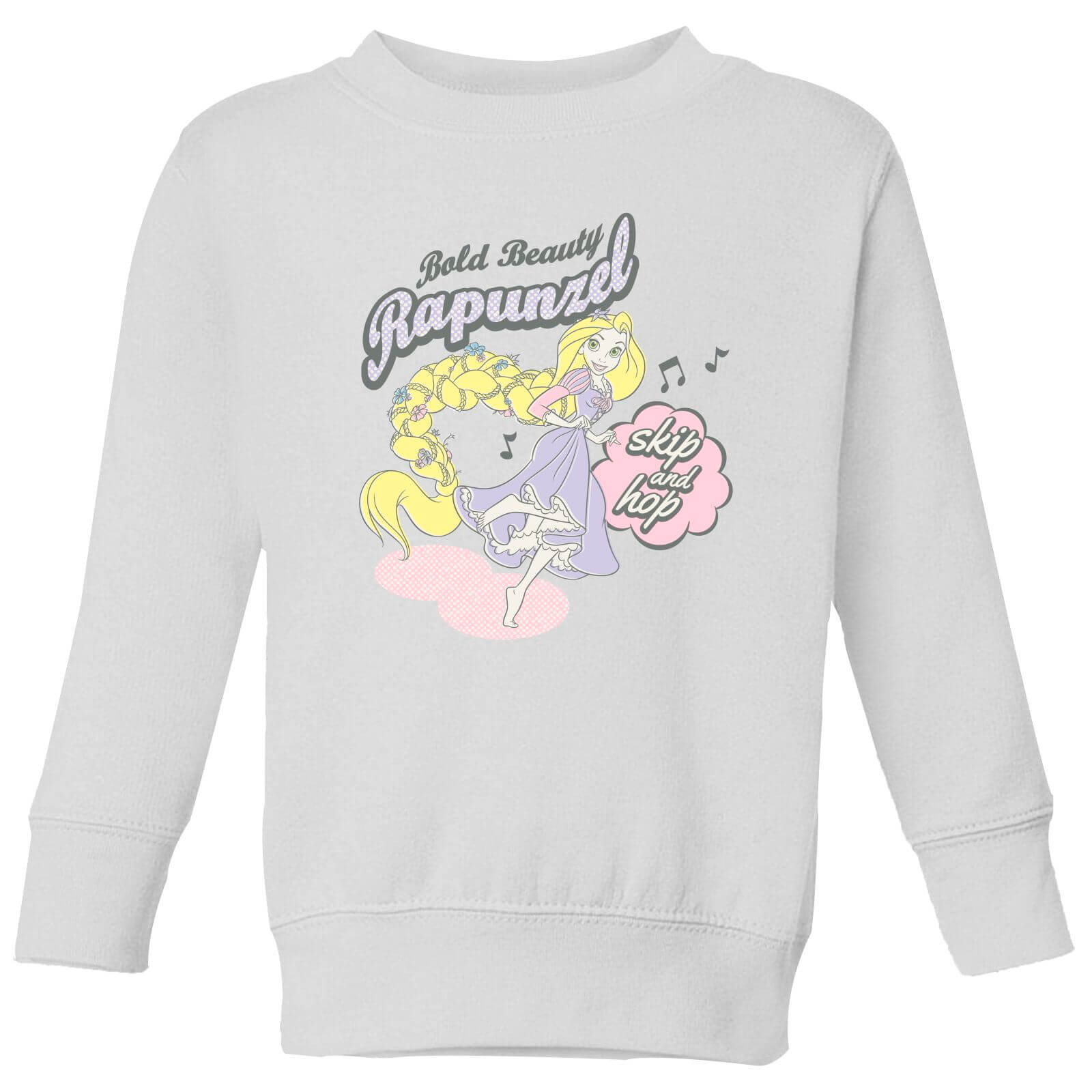 Disney Princesses Rapzunel Bold Beauty Kids' Sweatshirt - White - 9-10 Years - White