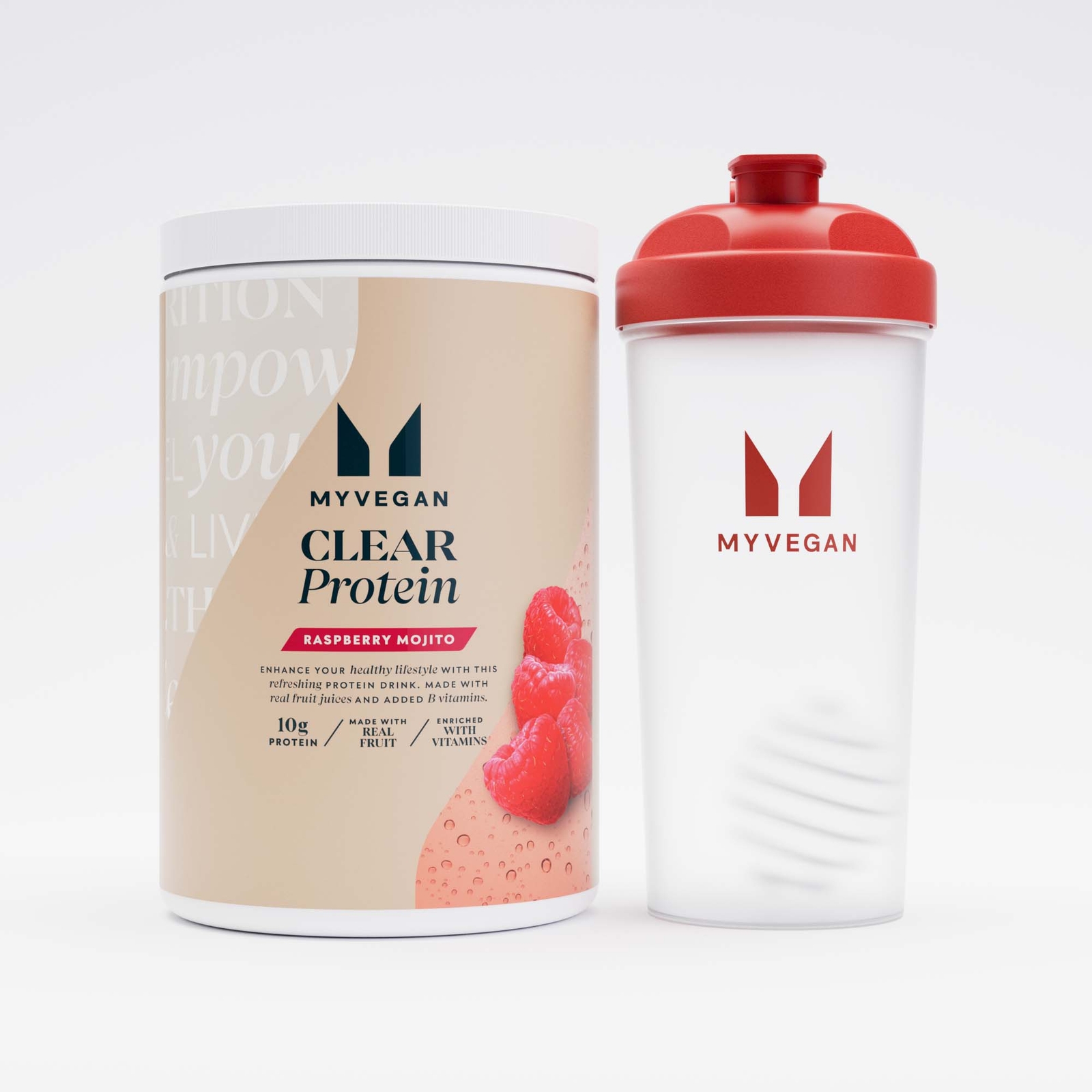 Image of Confezione base Clear Vegan Protein - Mojito al lampone