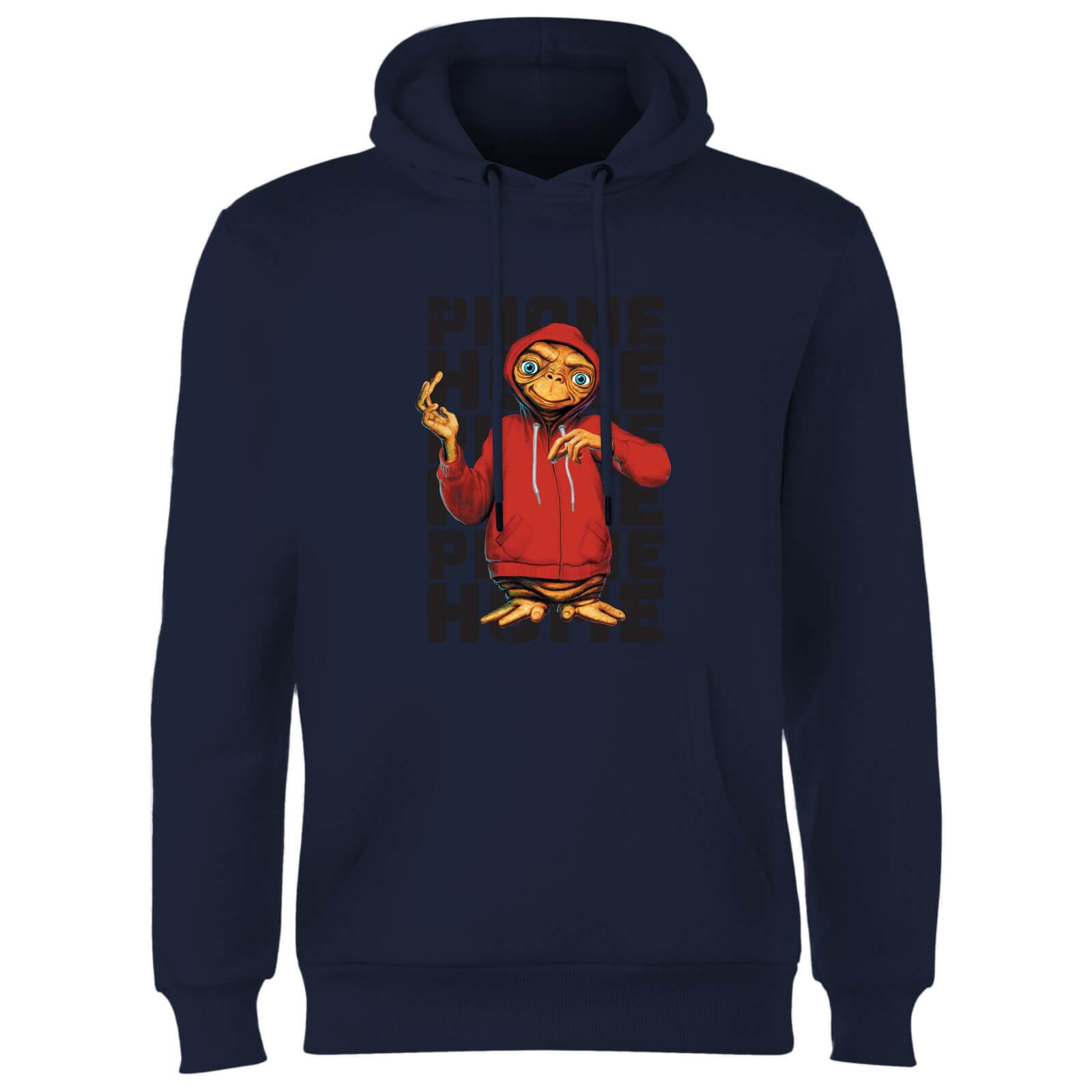 E.T. the Extra-Terrestrial Phone Home Stylised Hoodie - Navy - M