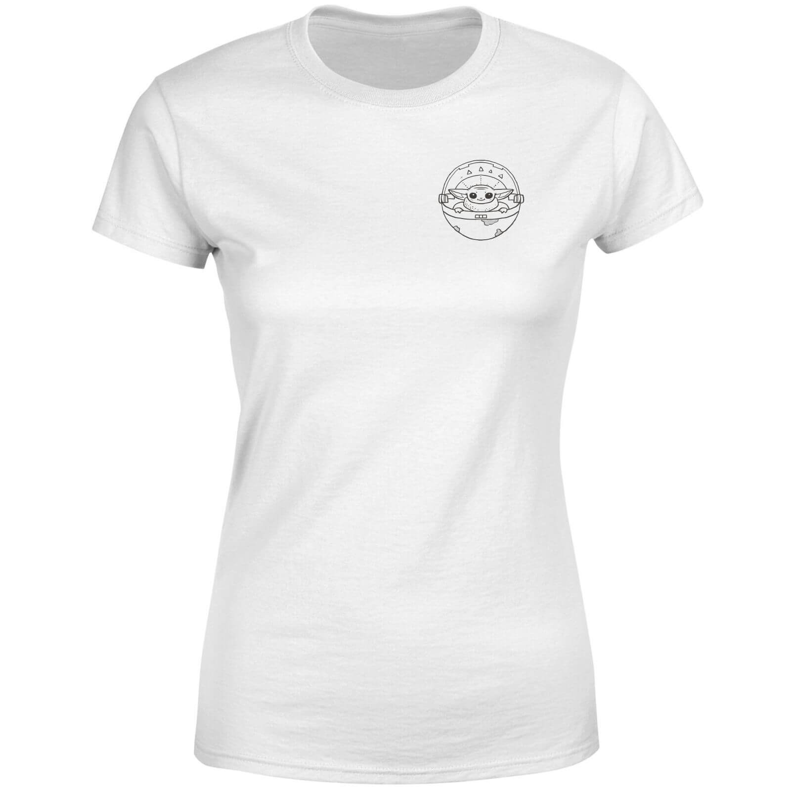 Star Wars Mandalorian Protect The Child Women's T-Shirt - White - S - White