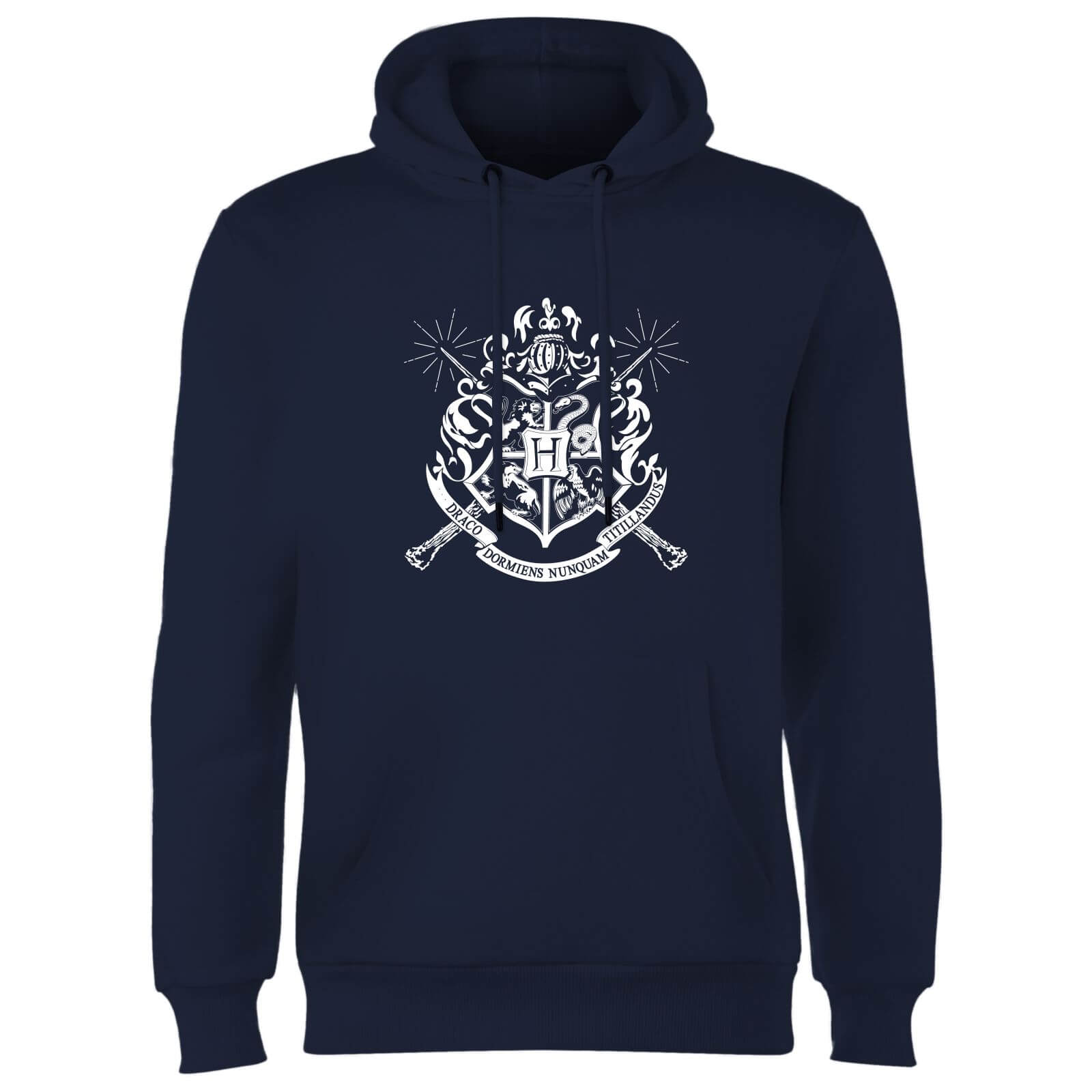 Harry Potter Hogwarts House Crest Hoodie - Navy - S