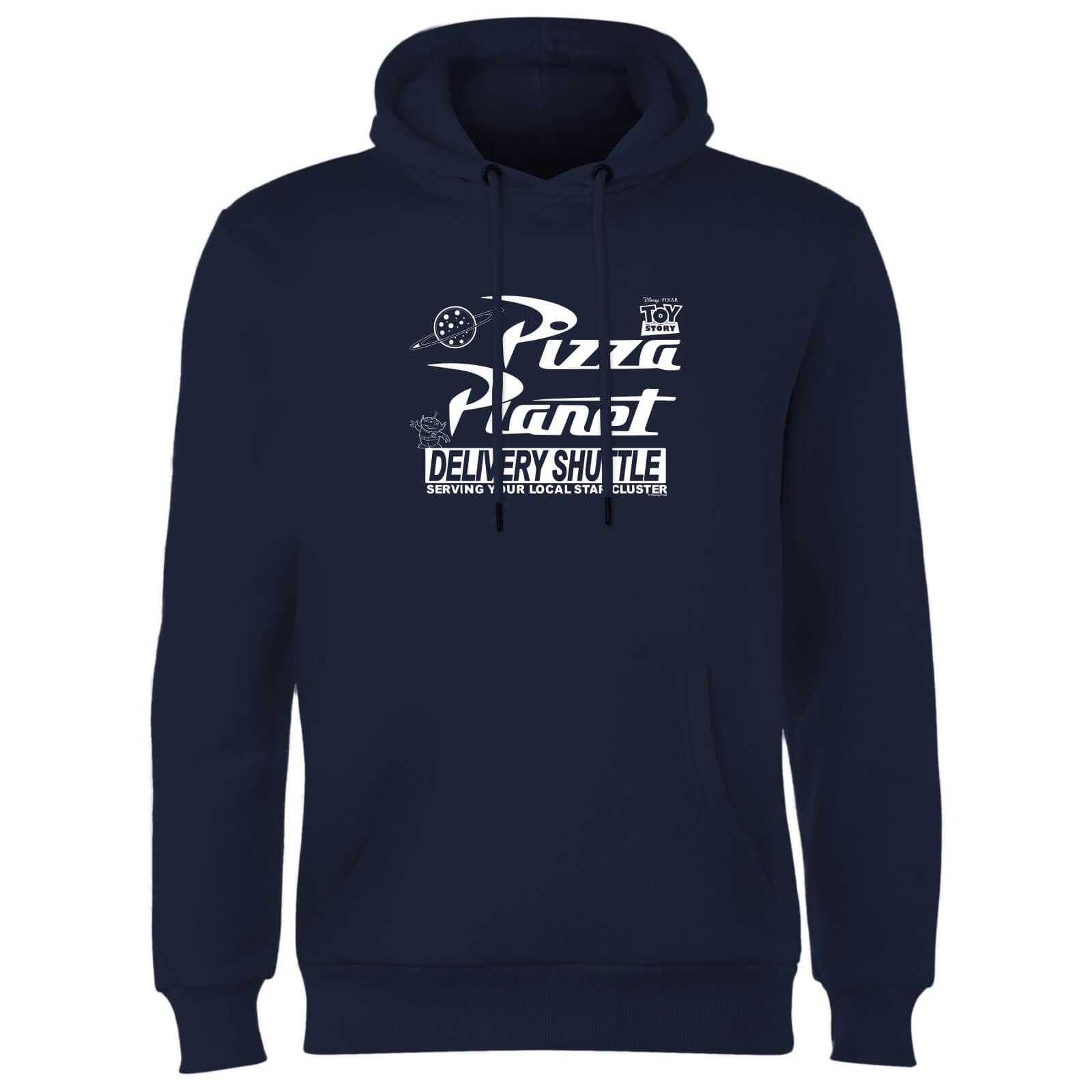 Toy Story Pizza Planet Logo Hoodie - Navy - L