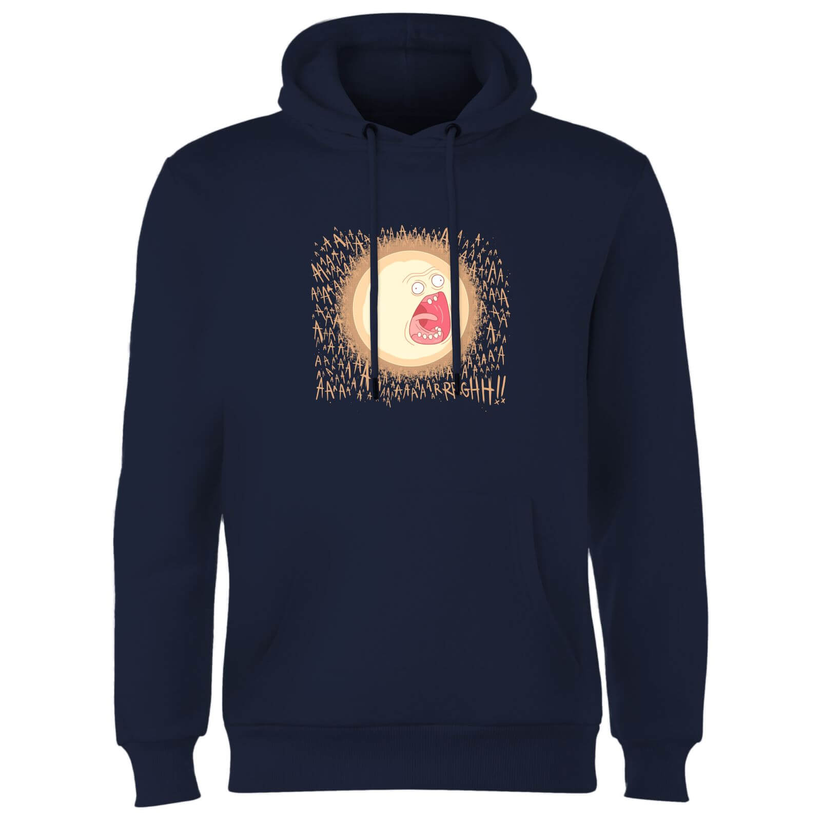 

Rick and Morty Screaming Sun Hoodie - Navy - S