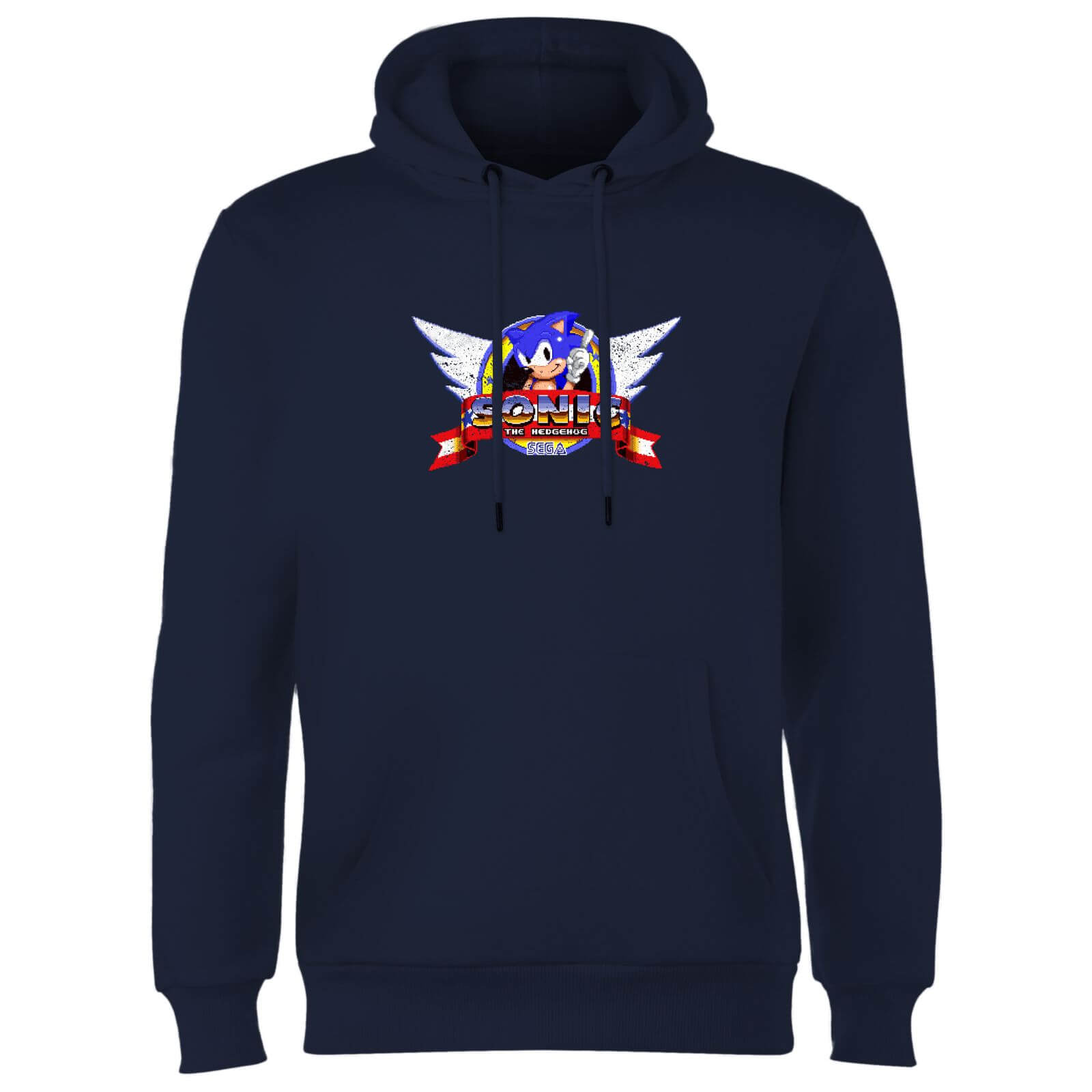 

Sega Sonic Distressed Start Screen Hoodie - Navy - XL