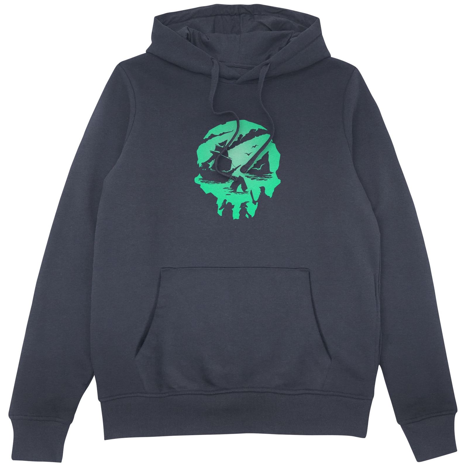 Sea Of Thieves 2nd Anniversary Skull Unisex Hoodie - Navy - S