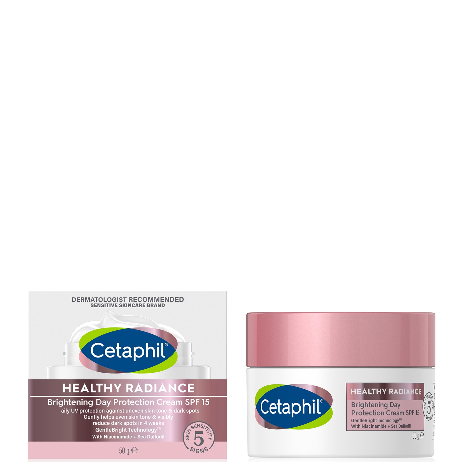 Photos - Sun Skin Care Cetaphil Healthy Radiance Day Cream with SPF15 and Niacinamide 50g 083357 