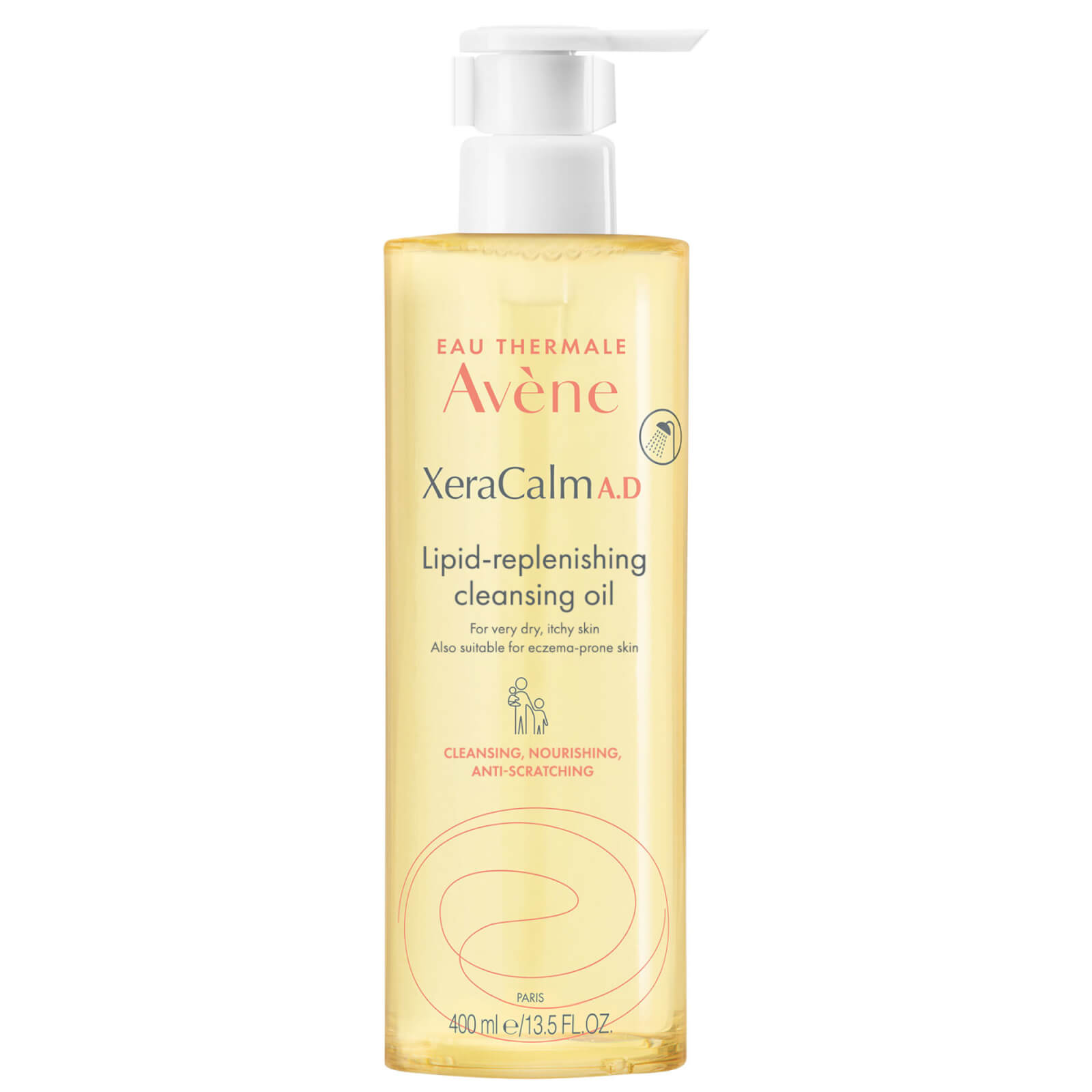 Avène XeraCalm A.D. Lipid-Replenishing Cleansing Oil for Very Dry, Itchy Skin 400ml lookfantastic.com imagine