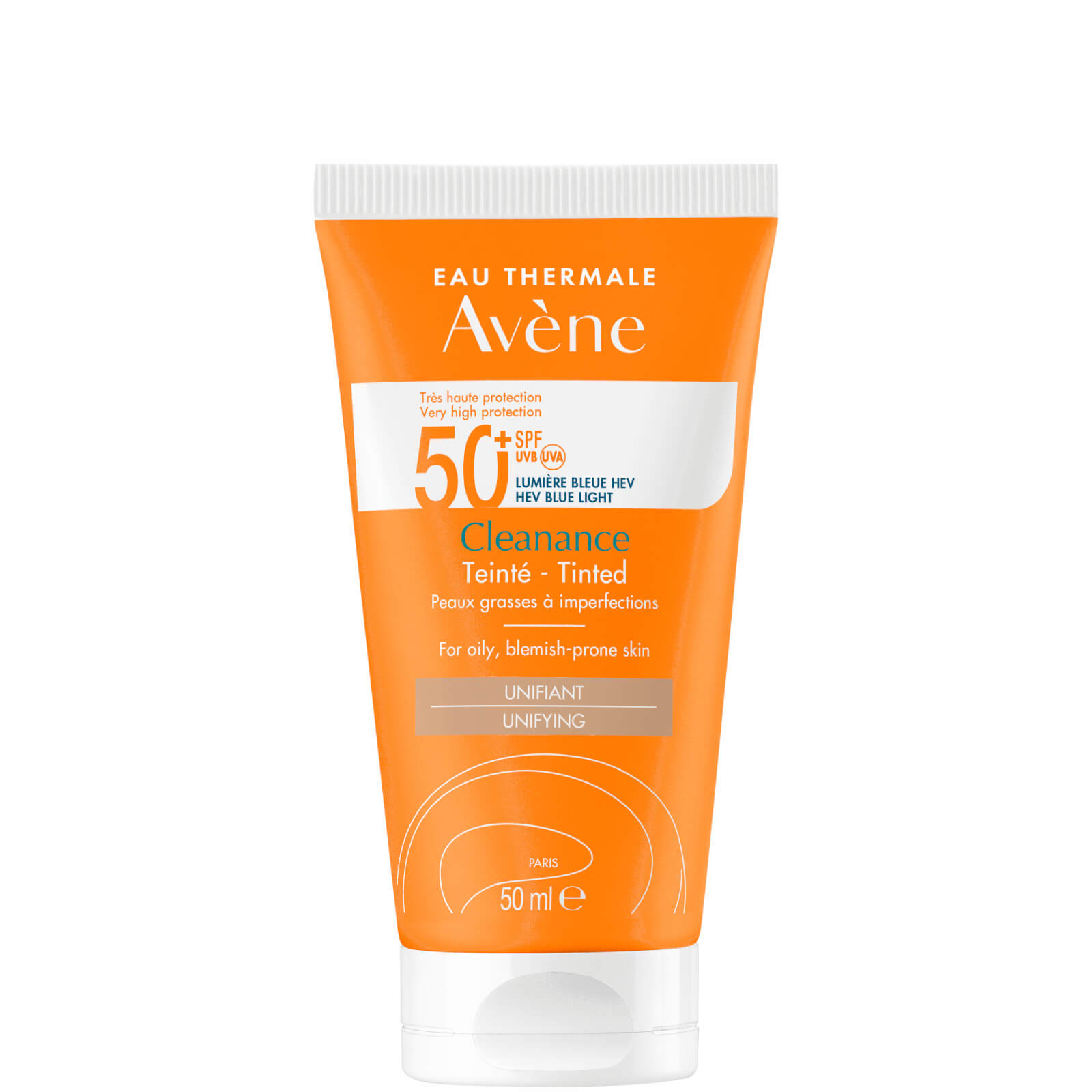 Avene Very High Protection Cleanance Tinted Spf50+ Sun Cream For Blemish-prone Skin 50ml