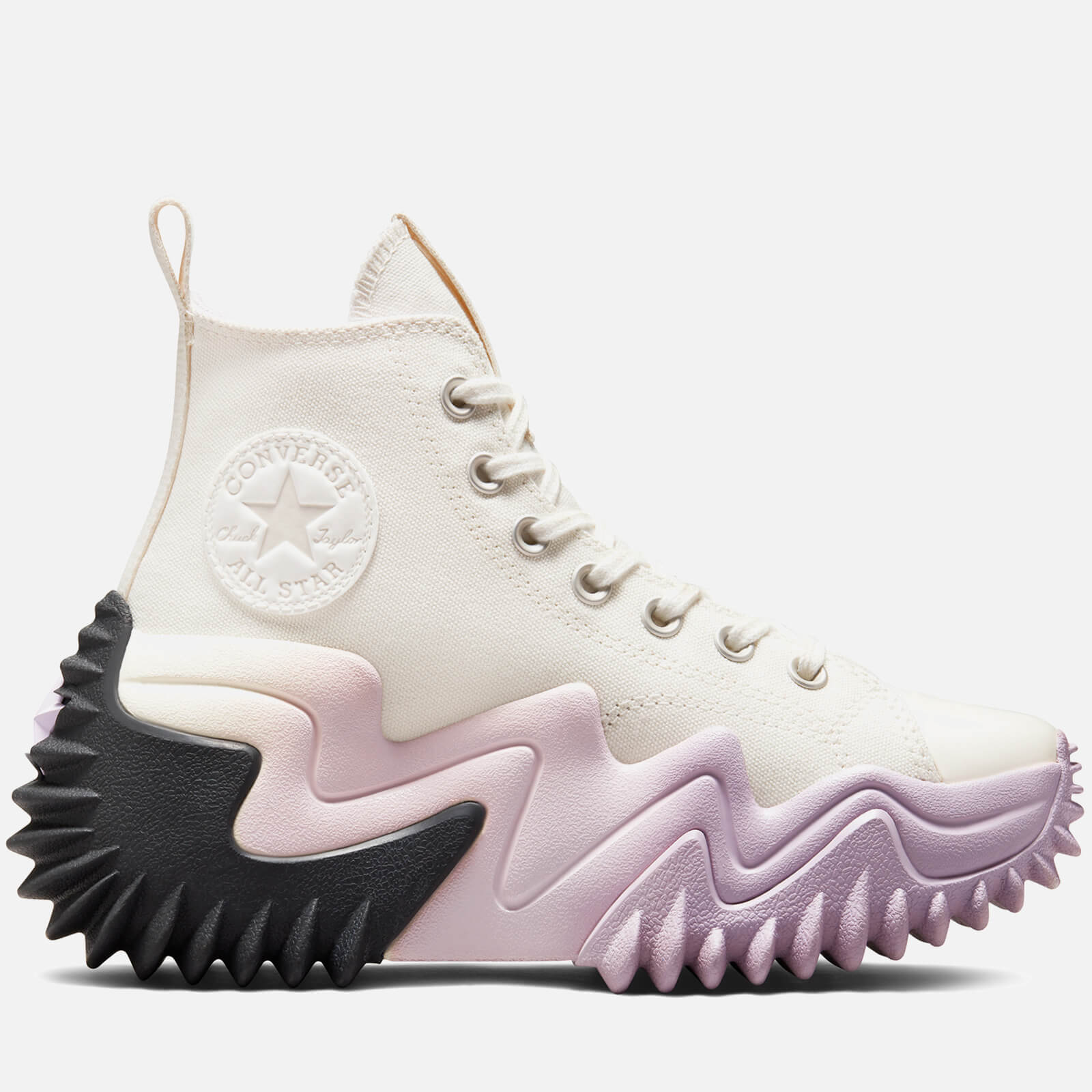 Converse Women's Run Star Motion All Star Mobility Hi-Top Trainers - Egret/Pale Amethyst/Storm Wind - UK 5