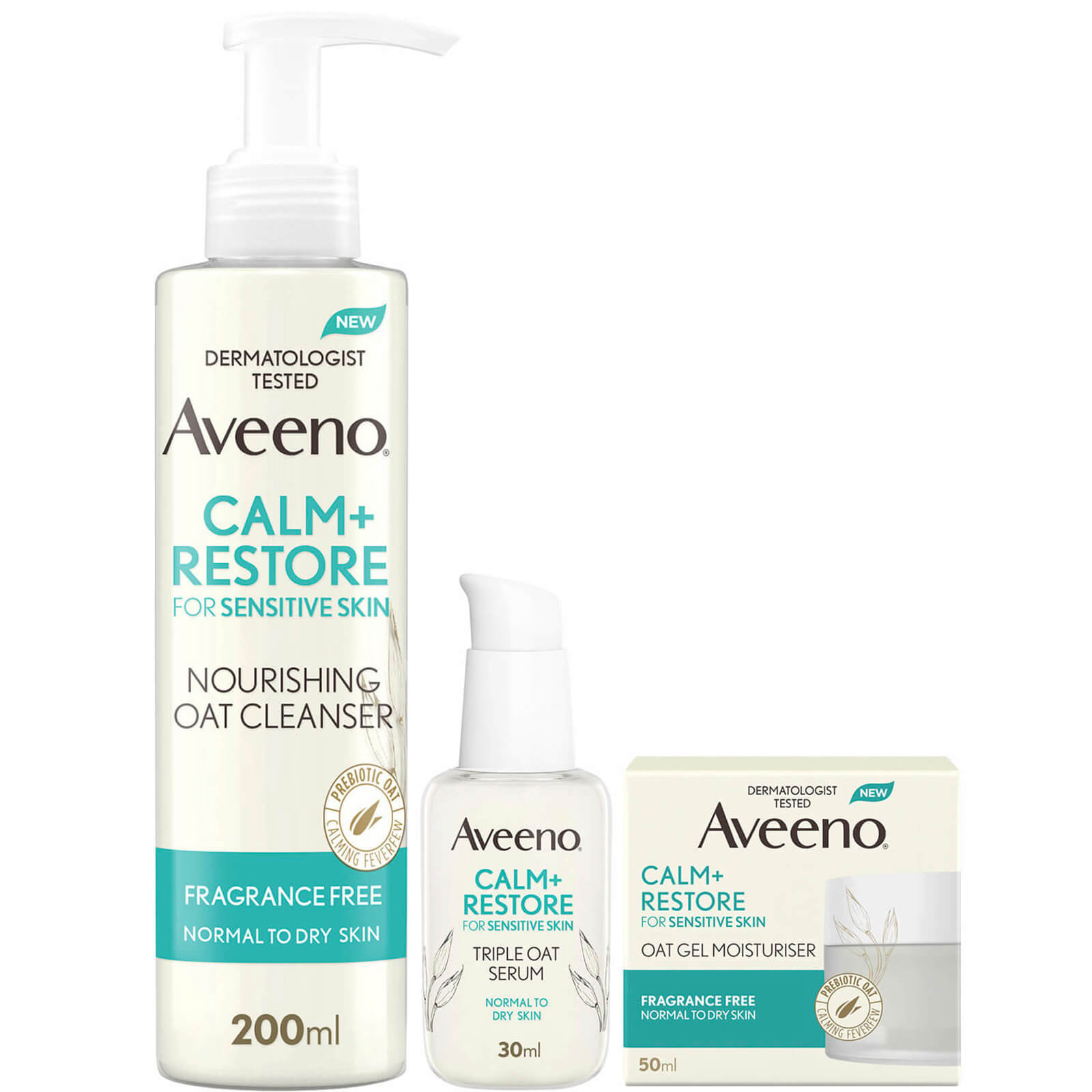 Image of Aveeno Face 3-Step Routine Bundle for Sensitive Skin