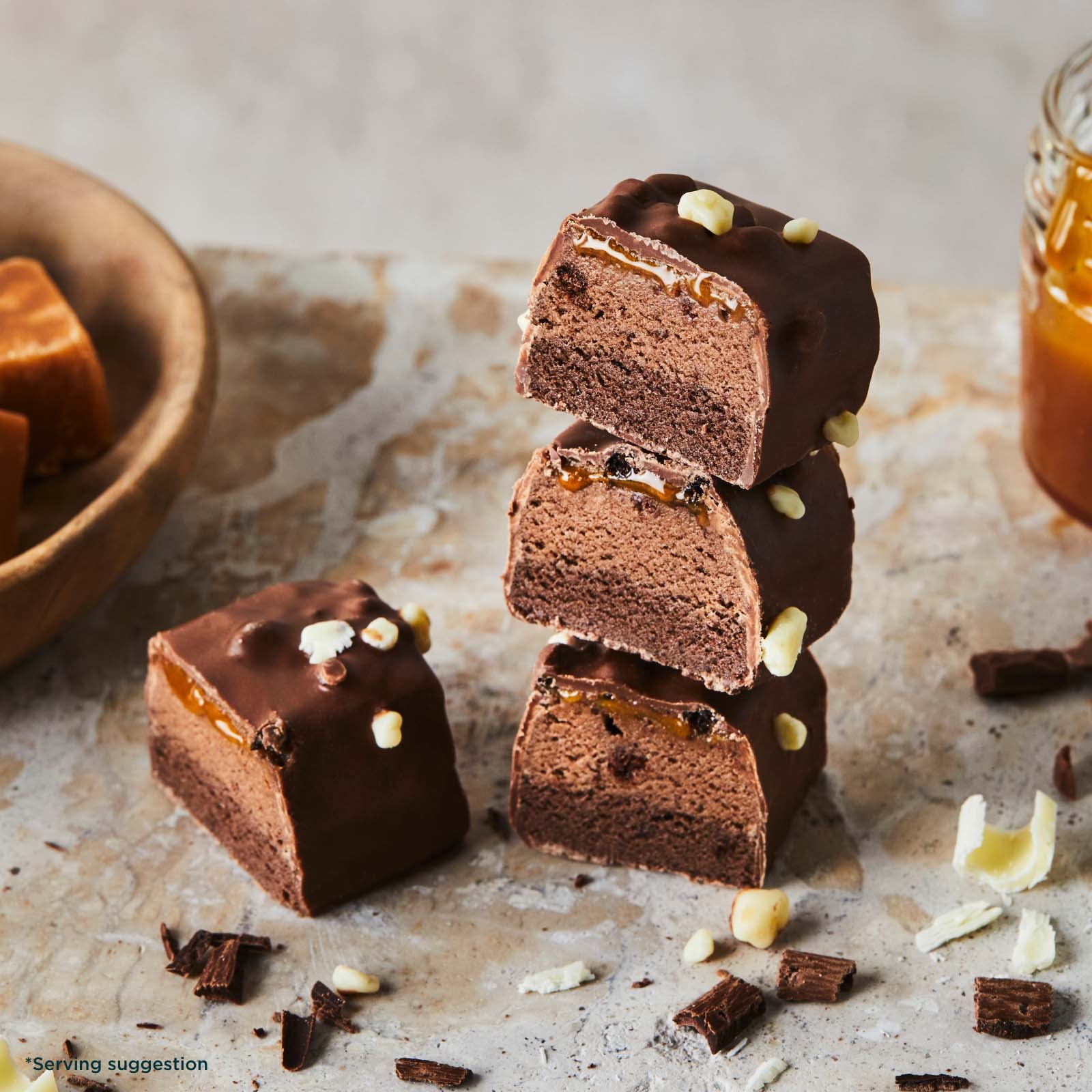 Layered Protein Bar szelet - 6 x 60g - Triple Chocolate Fudge