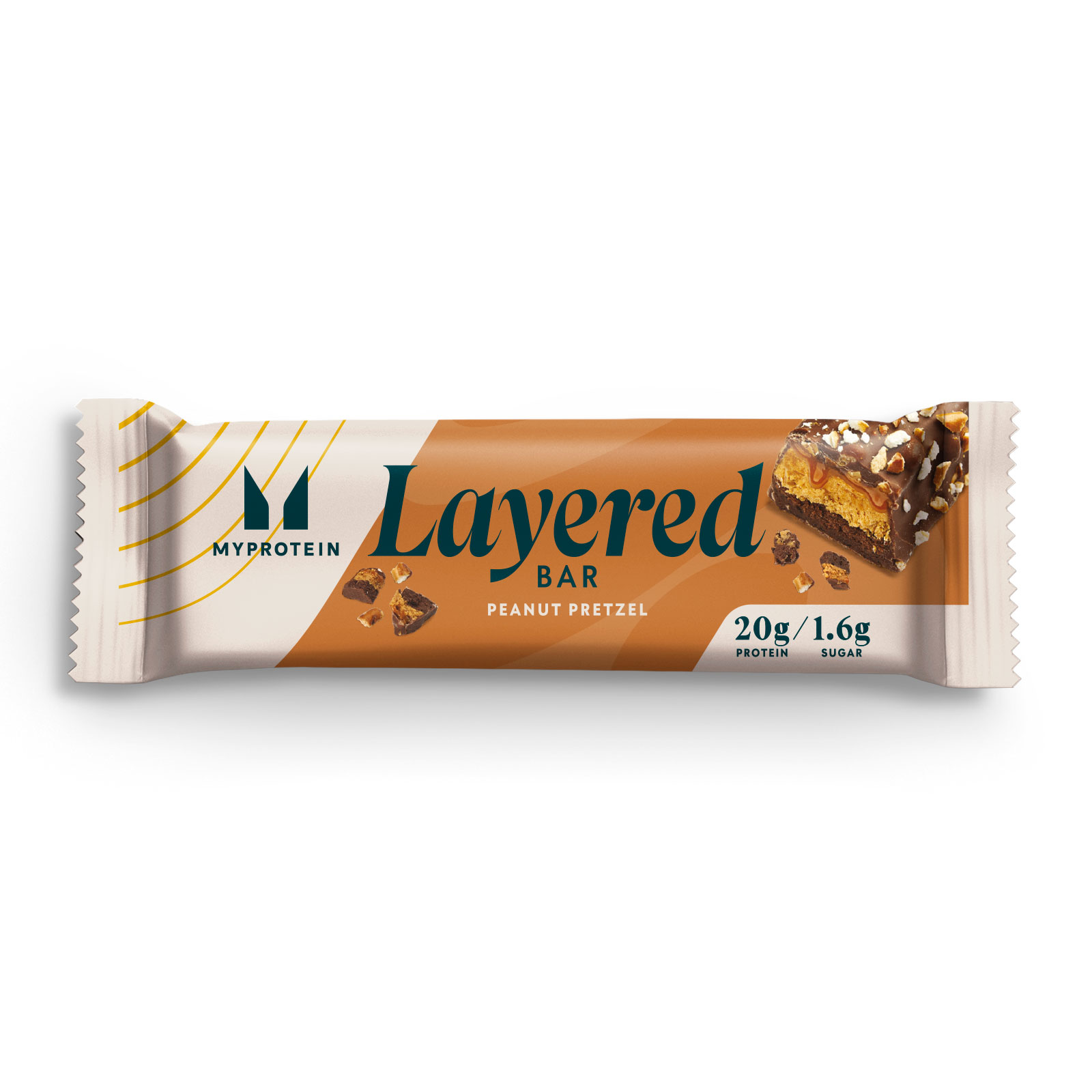 Layered Protein Bar szelet - 6 x 60g - Chocolate Peanut Pretzel