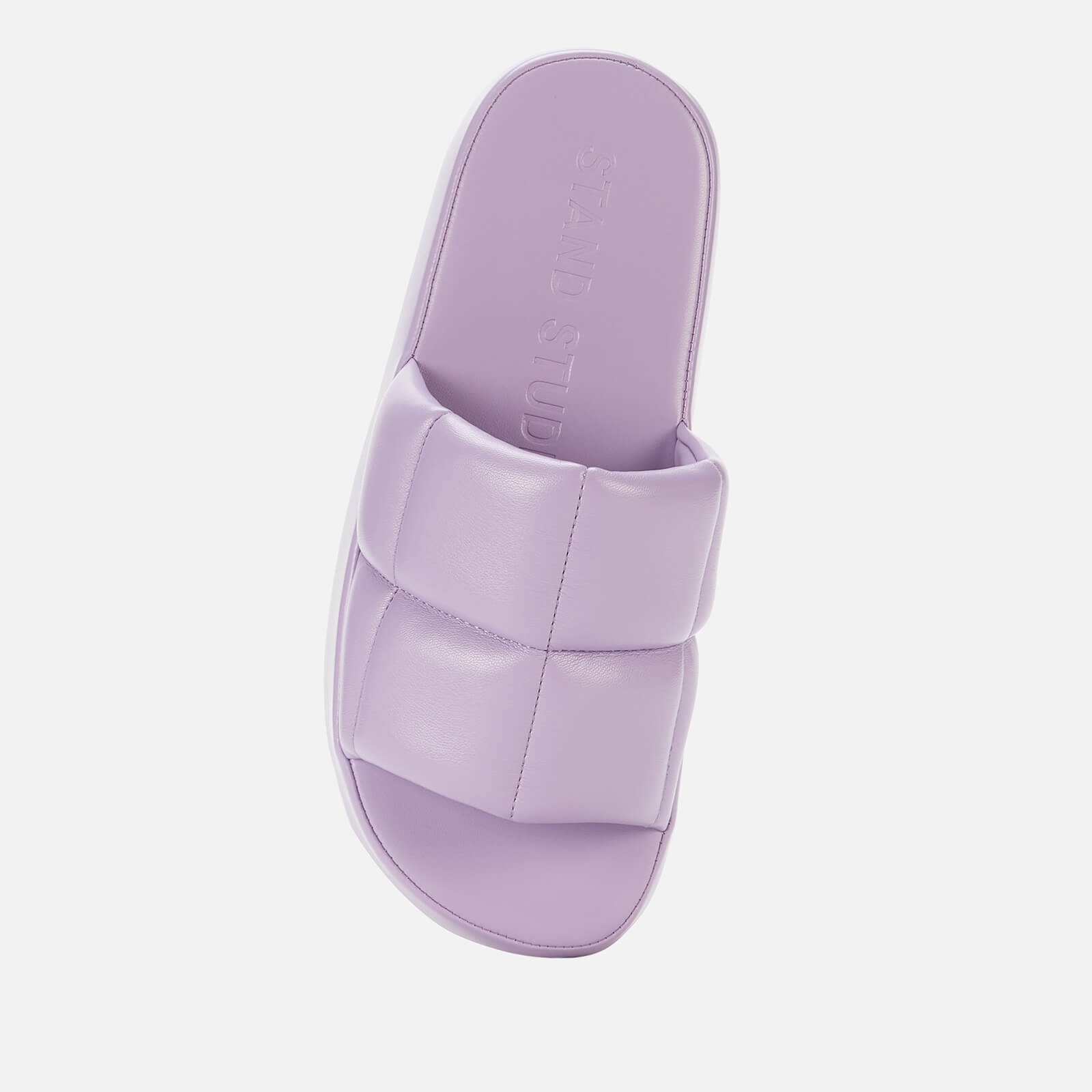 stand studio women's lyrah slide sandals - powder purple - uk 8