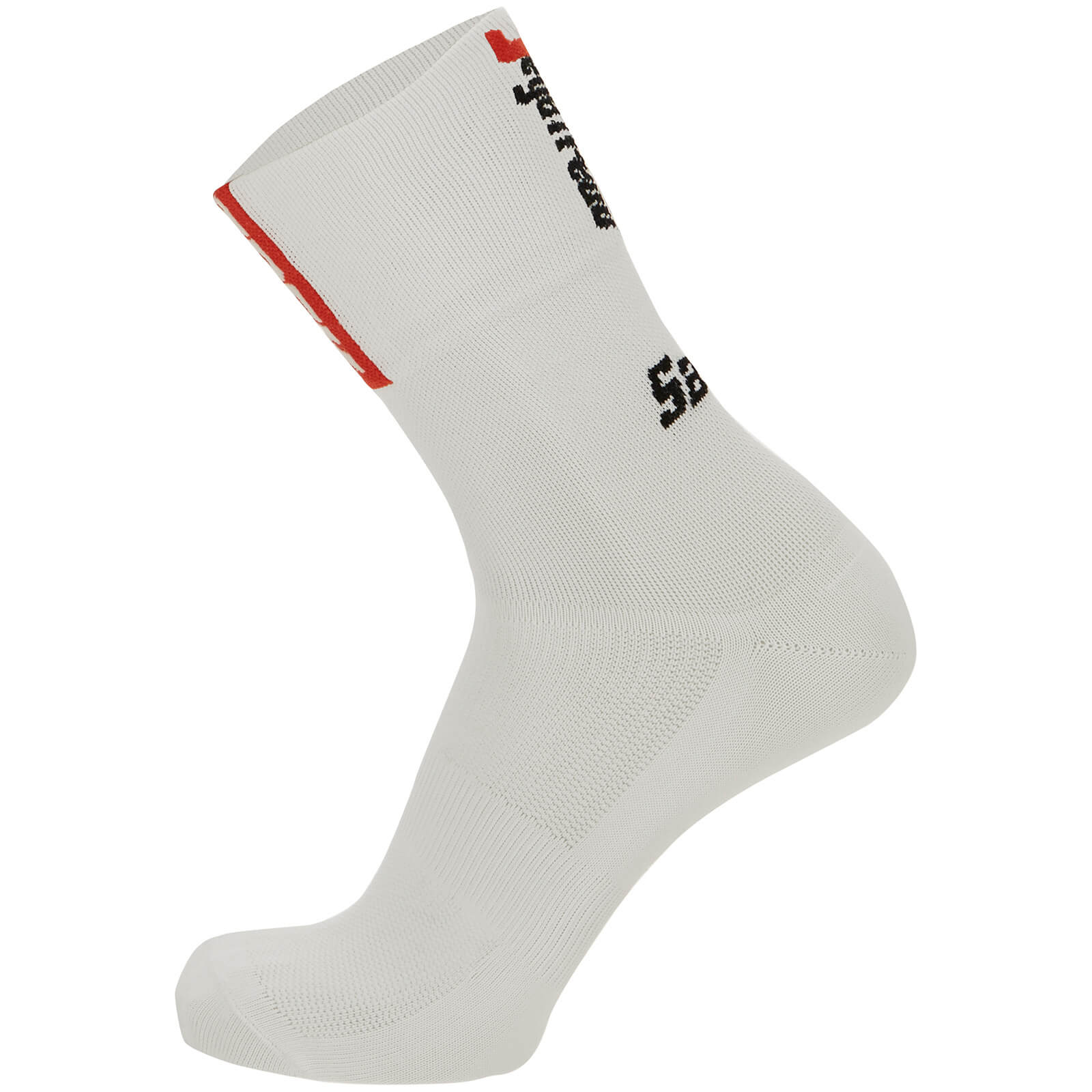 Image of Santini Trek Segafredo Medium Profile Socks - XL - White