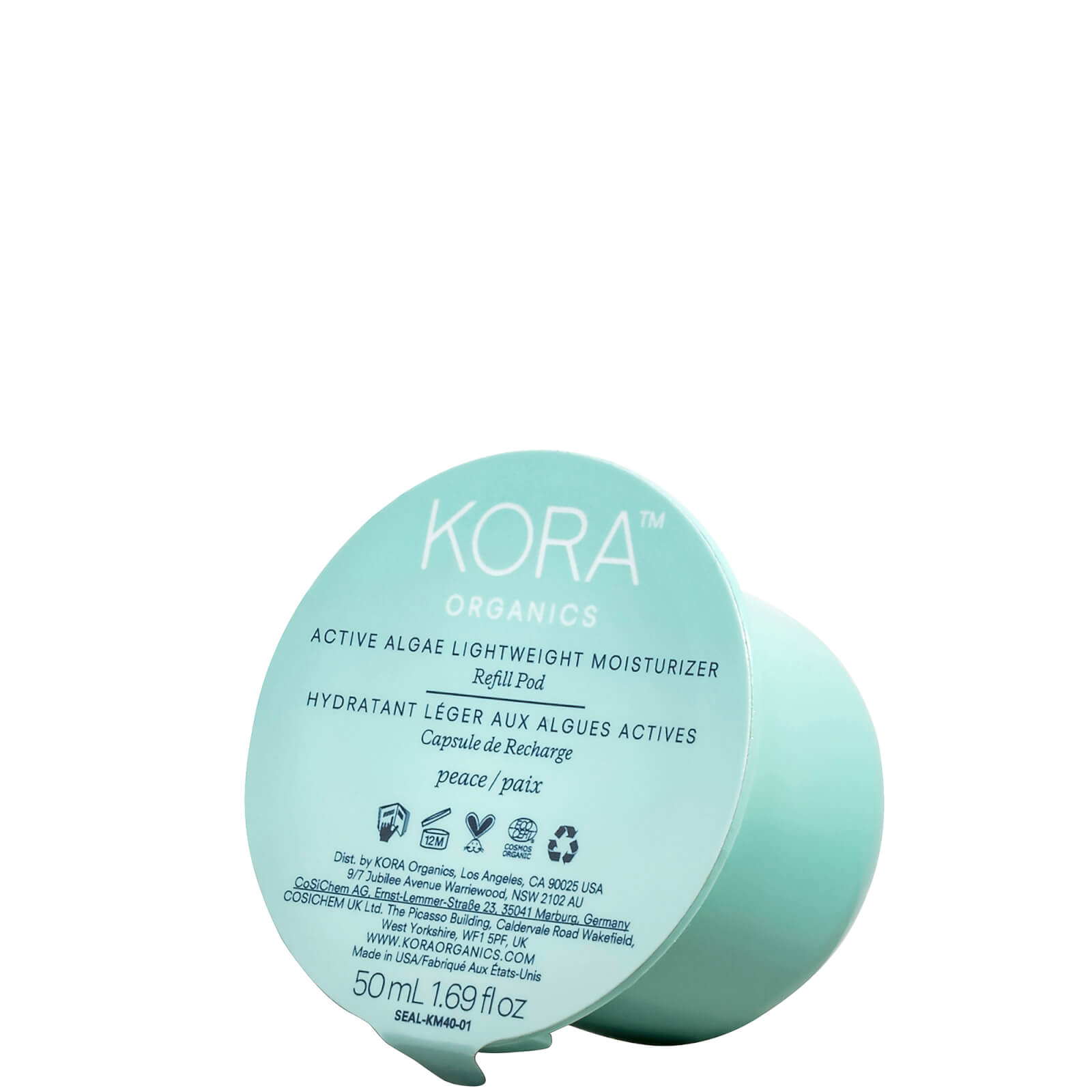 Kora Organics Active Algae Lightweight Moisturiser (Various Options) - 50ml Refill
