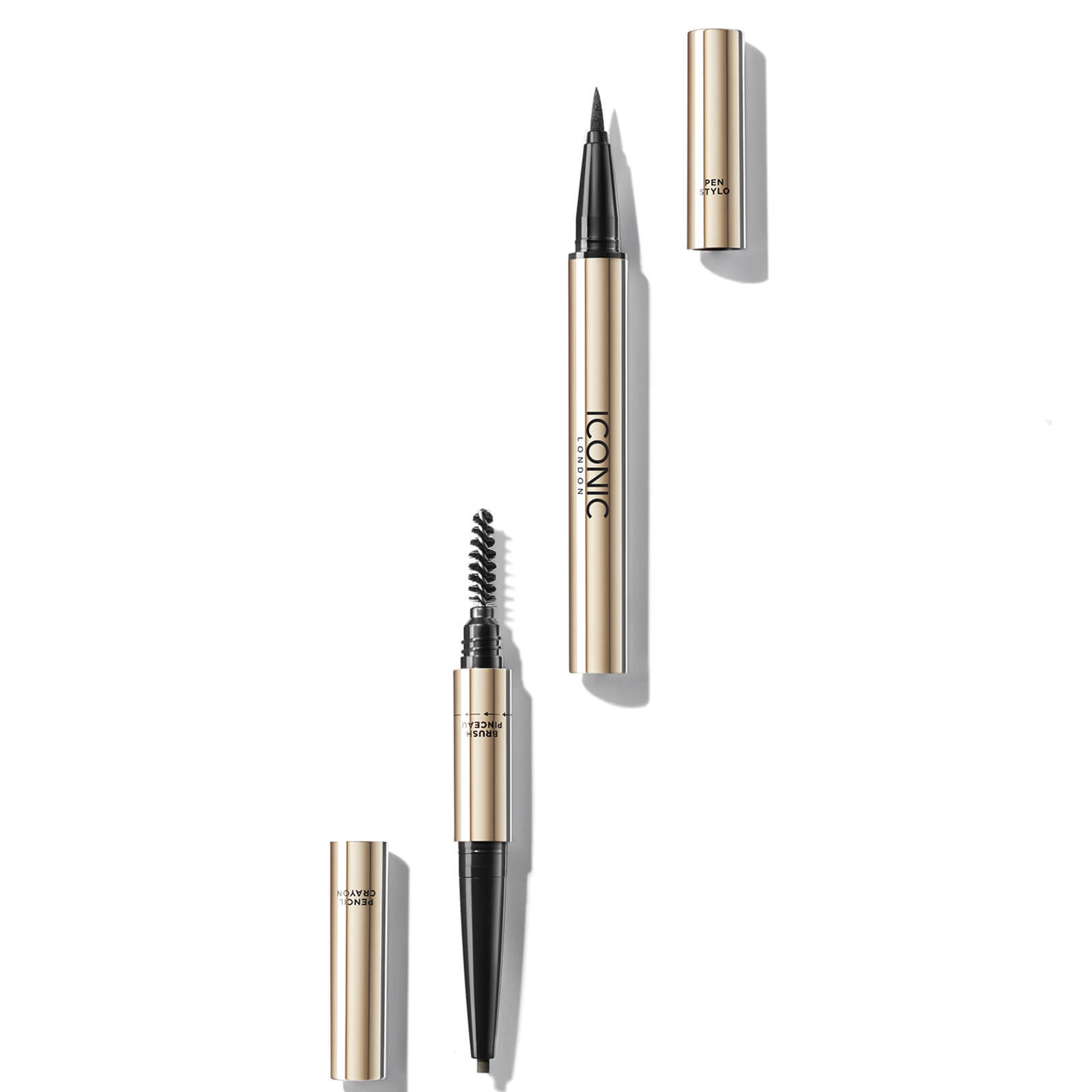 ICONIC London Triple Precision Brow Definer 0.33g (Various Colours) - Cool Brown