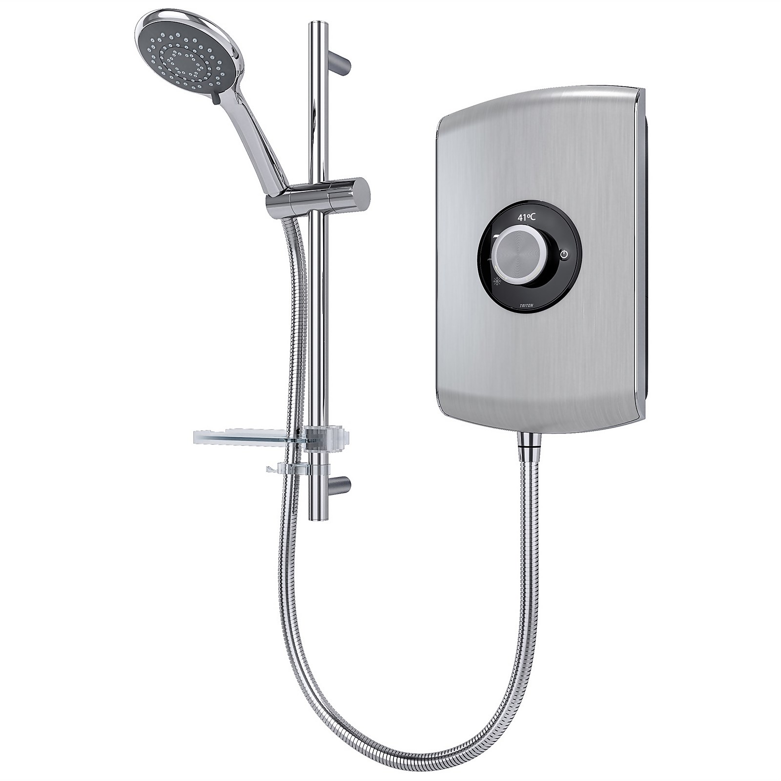 Photo of Amore 8.5kw Electric Shower - Brushed Steel