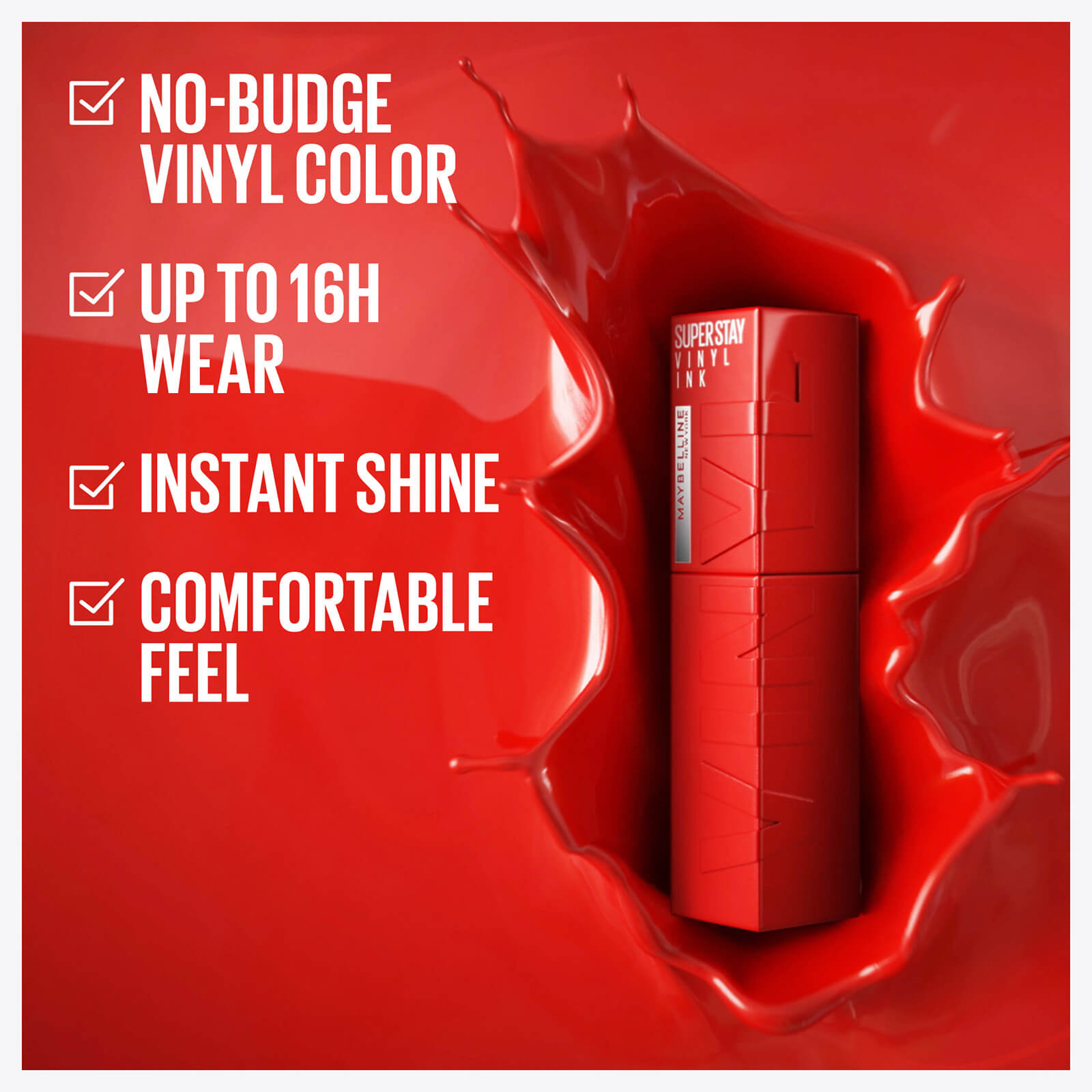 Thumbnail - Maybelline SuperStay Vinyl Ink Long Lasting Liquid Lipstick Shine Finish 47ml (Verschiedene Farbnuancen) - 40 Witty