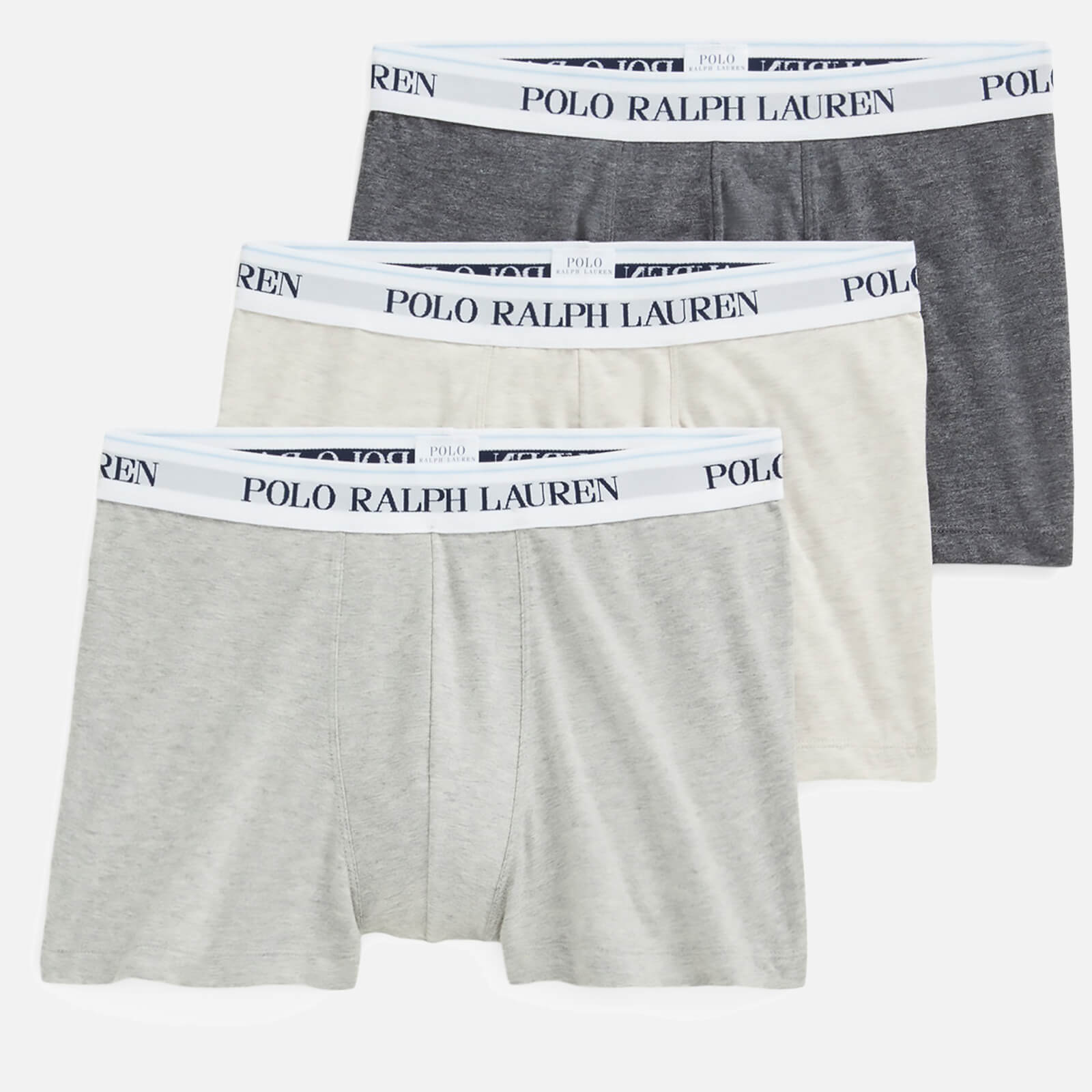 Polo Ralph Lauren Men's 3-Pack Trunk Boxer Shorts - Andover Heather/Light Sport Heather/Charcoal Hea