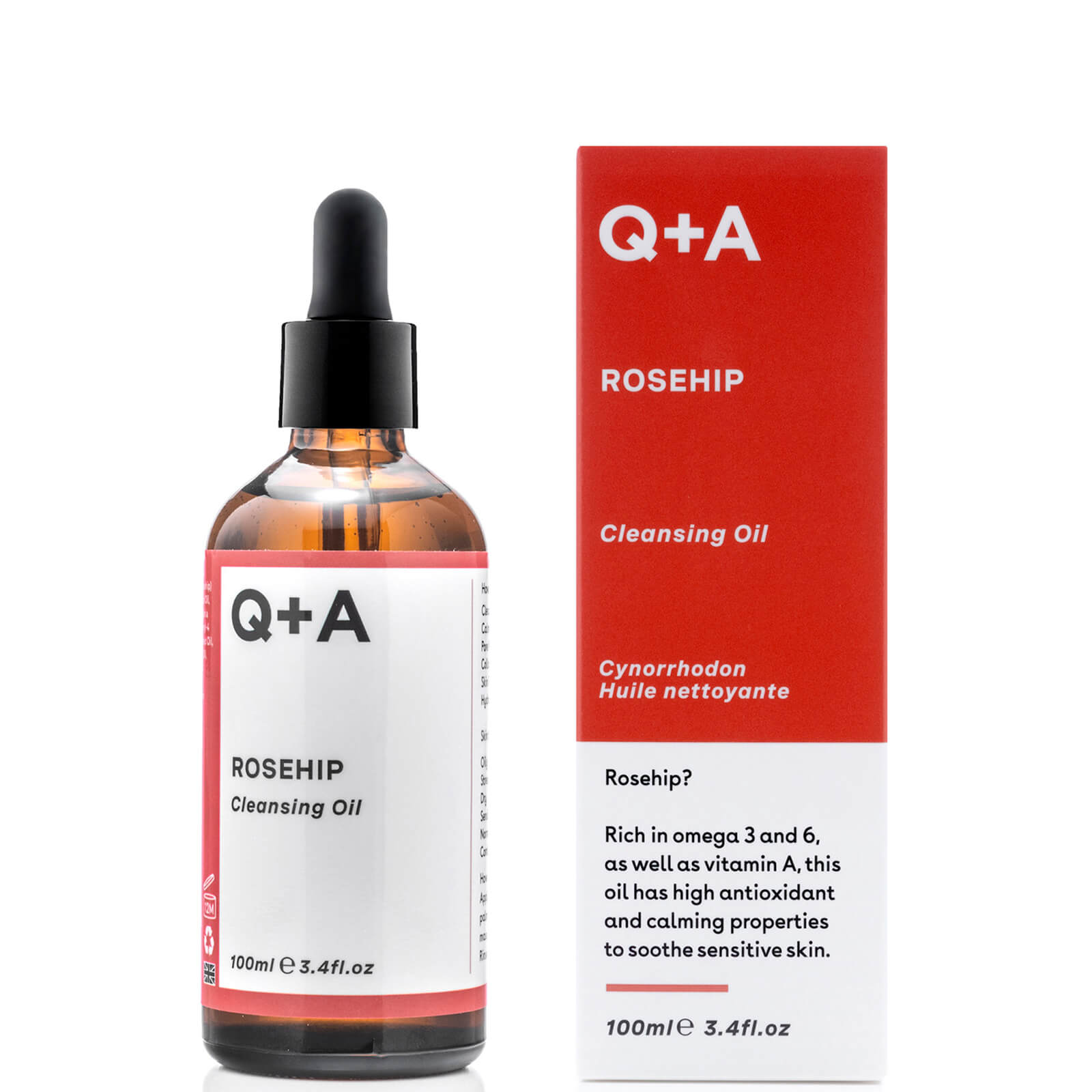 Q+A Rosehip Cleansing Oil 100ml