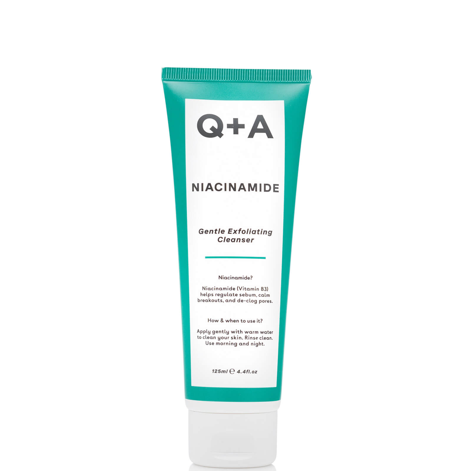 Q+A Niacinamide Gentle Exfoliating Cleanser 125ml