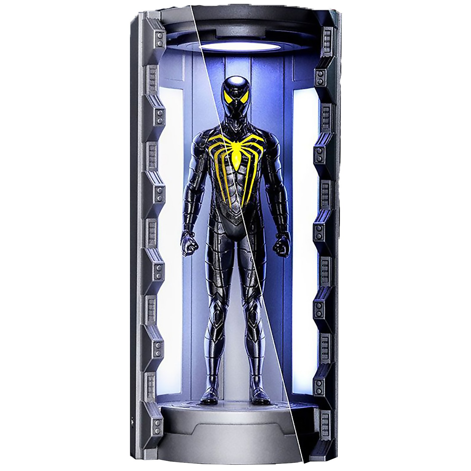 Hot Toys Marvel's Spider-Man Anti-Ock Suit with Spider-Man Armory Video Game Masterpiece Compact Miniature Figure