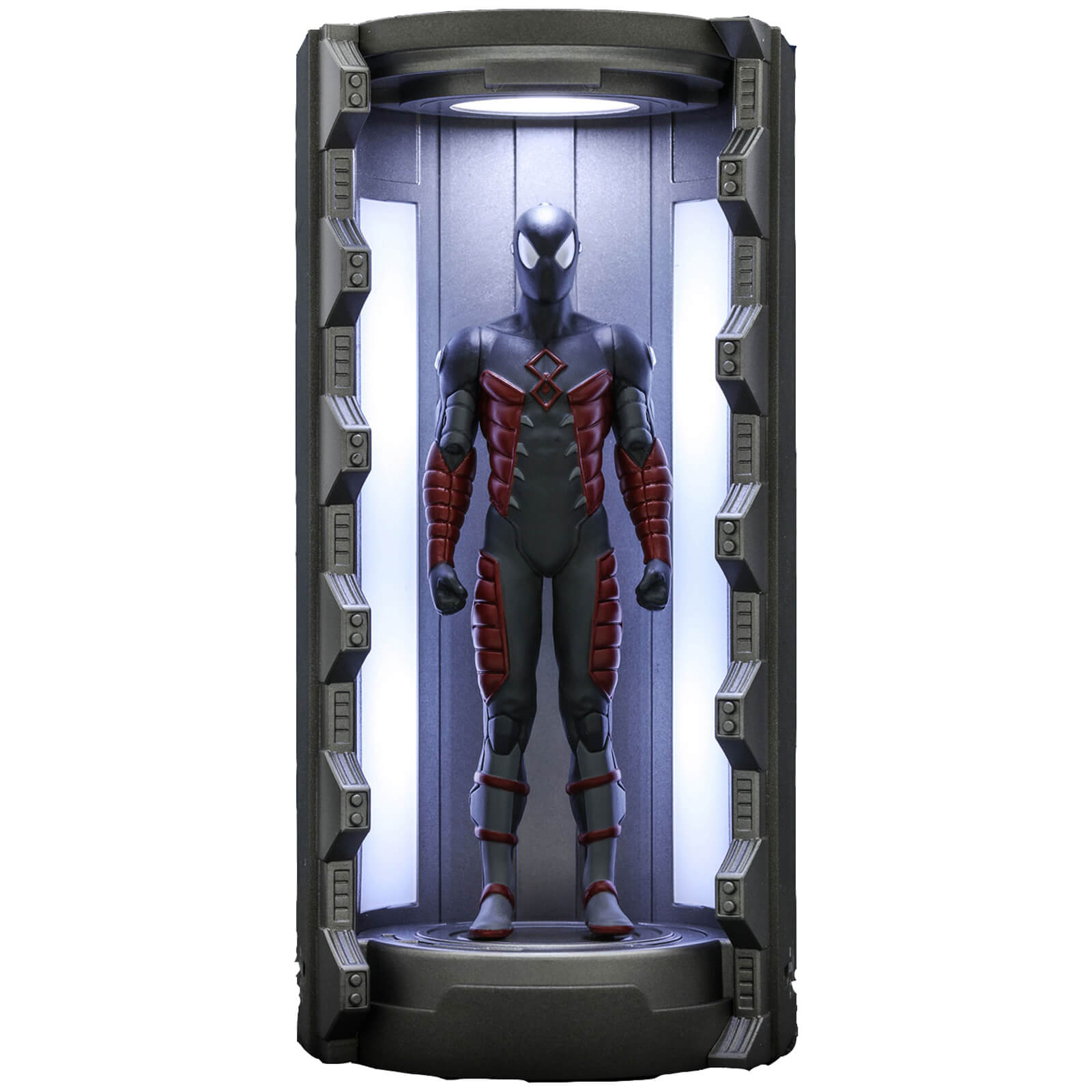 Hot Toys Marvel's Spider-Man Electrically Insulated Suit with Spider-Man Armory Video Game Masterpiece Compact Miniature Figure