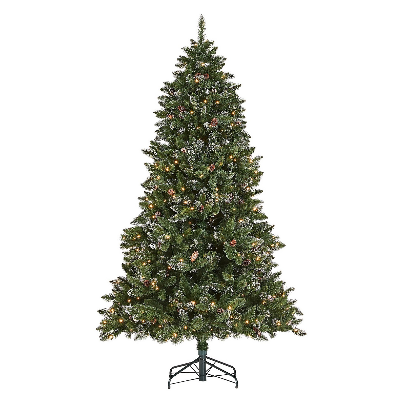 Photo of 7ft Danube Premium Pre-lit Artificial Christmas Tree