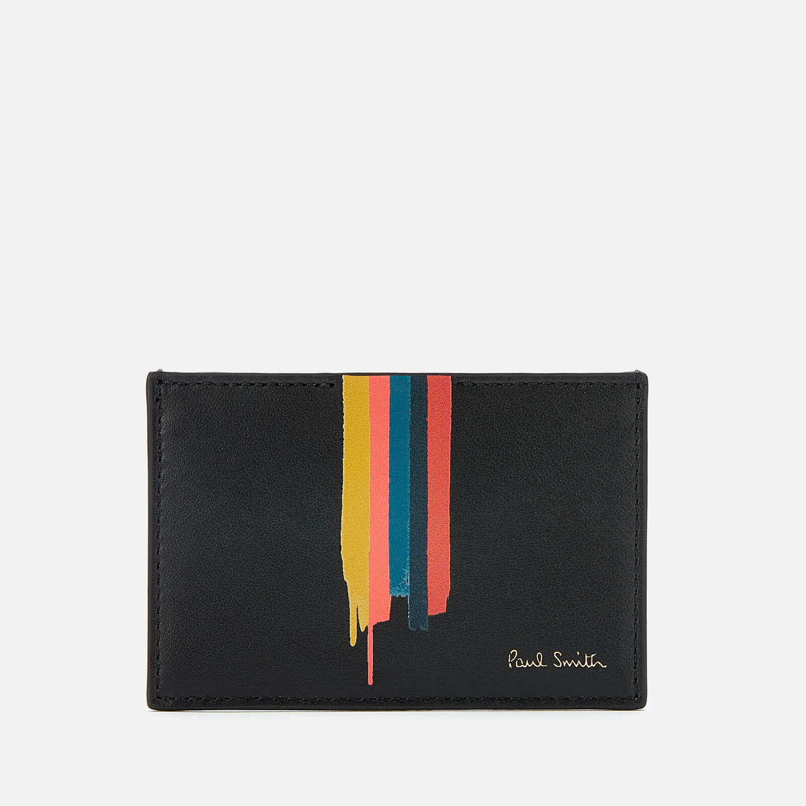 PS Paul Smith Men's Paint Stripe Card Holder - Black