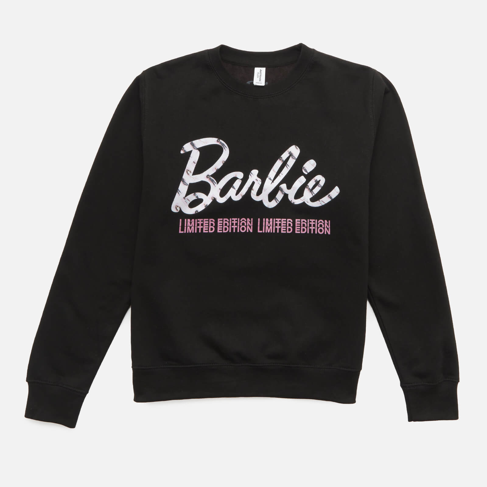 Barbie Text Fade Sweatshirt – Black – XS – Schwarz