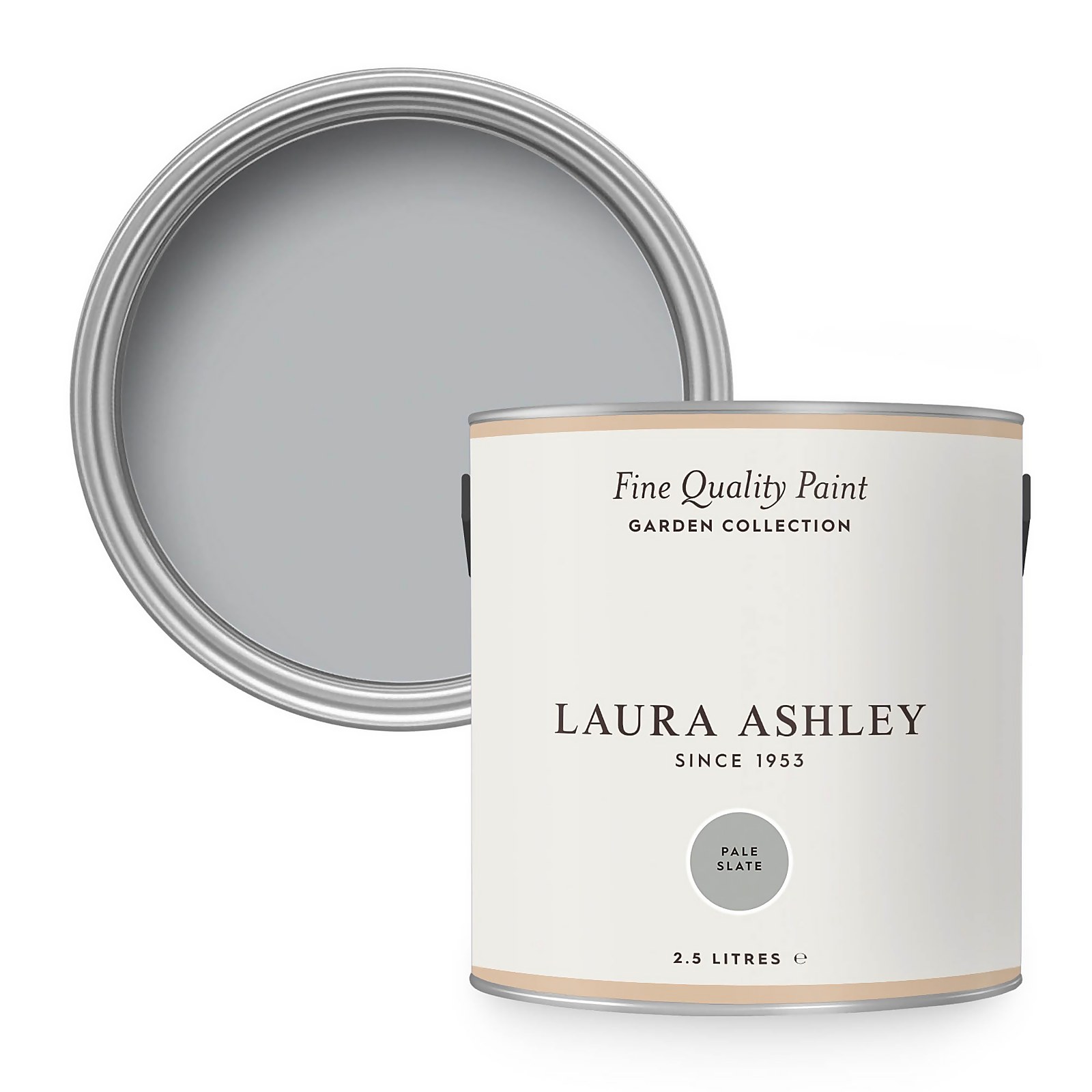 Photo of Laura Ashley Eggshell Garden Paint Pale Slate - 2.5l