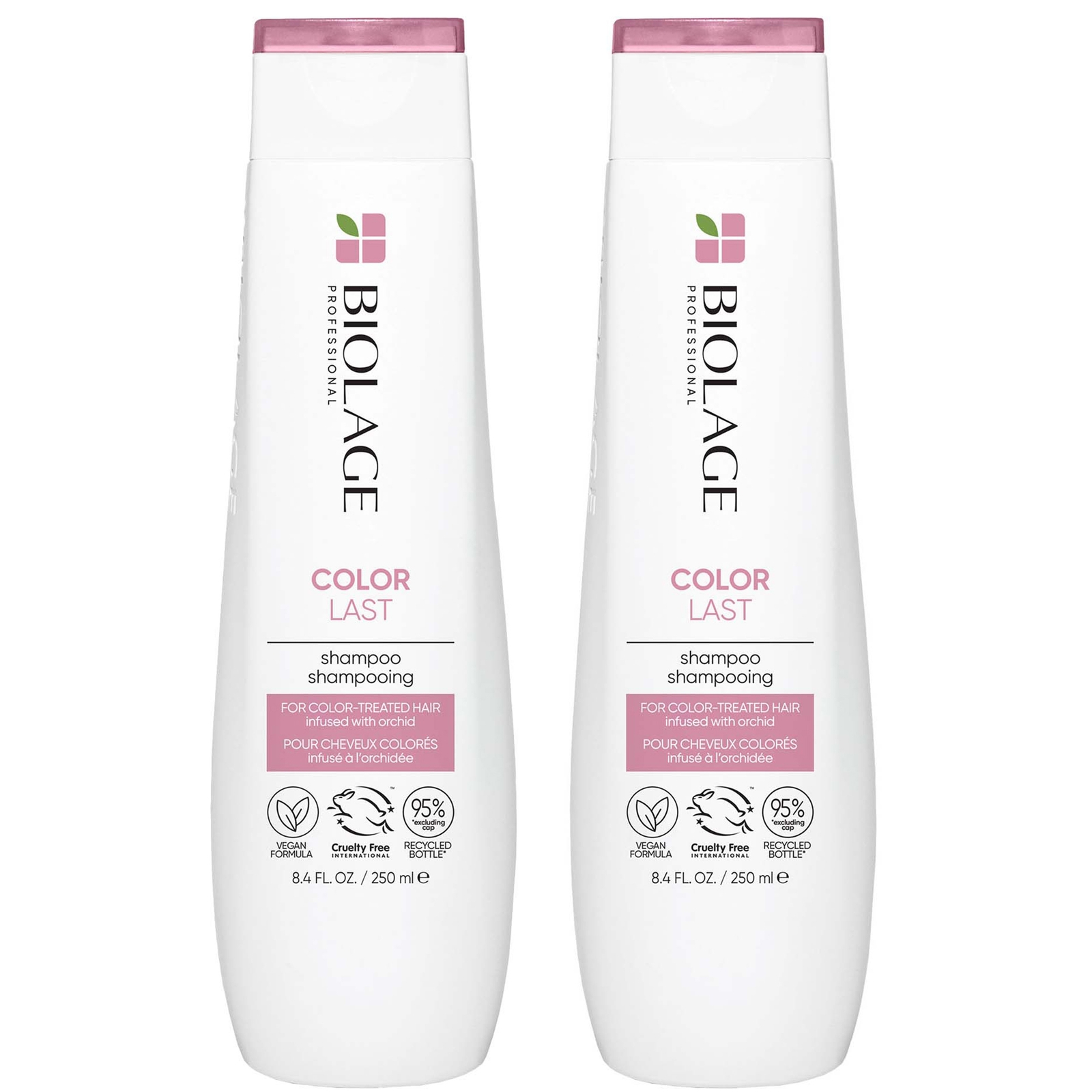 Biolage ColorLast Coloured Hair Shampoo and Colour Protect Shampoo for Coloured Hair 250ml Duo