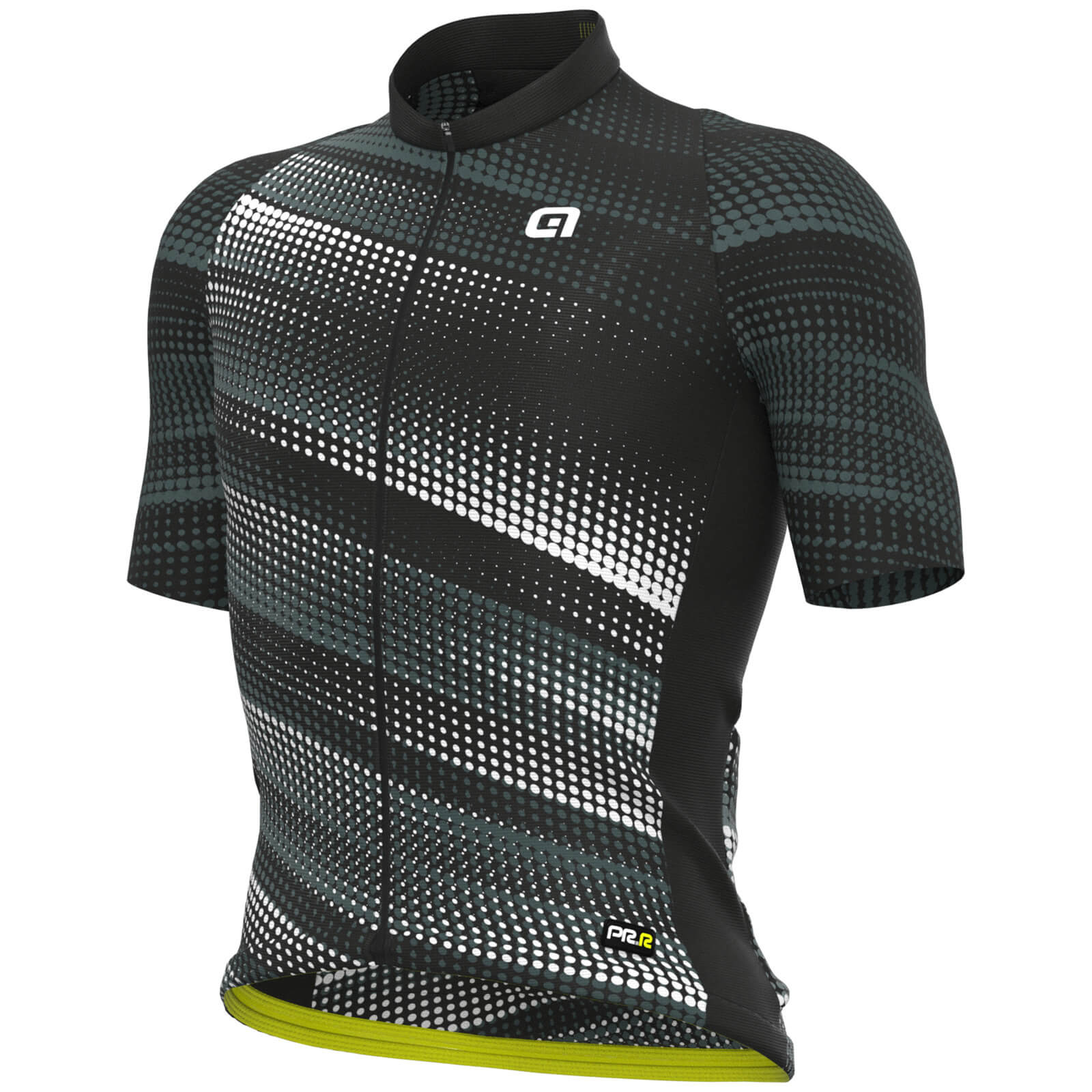 Ale PR-R Green Speed Short Sleeve Jersey - S - Black