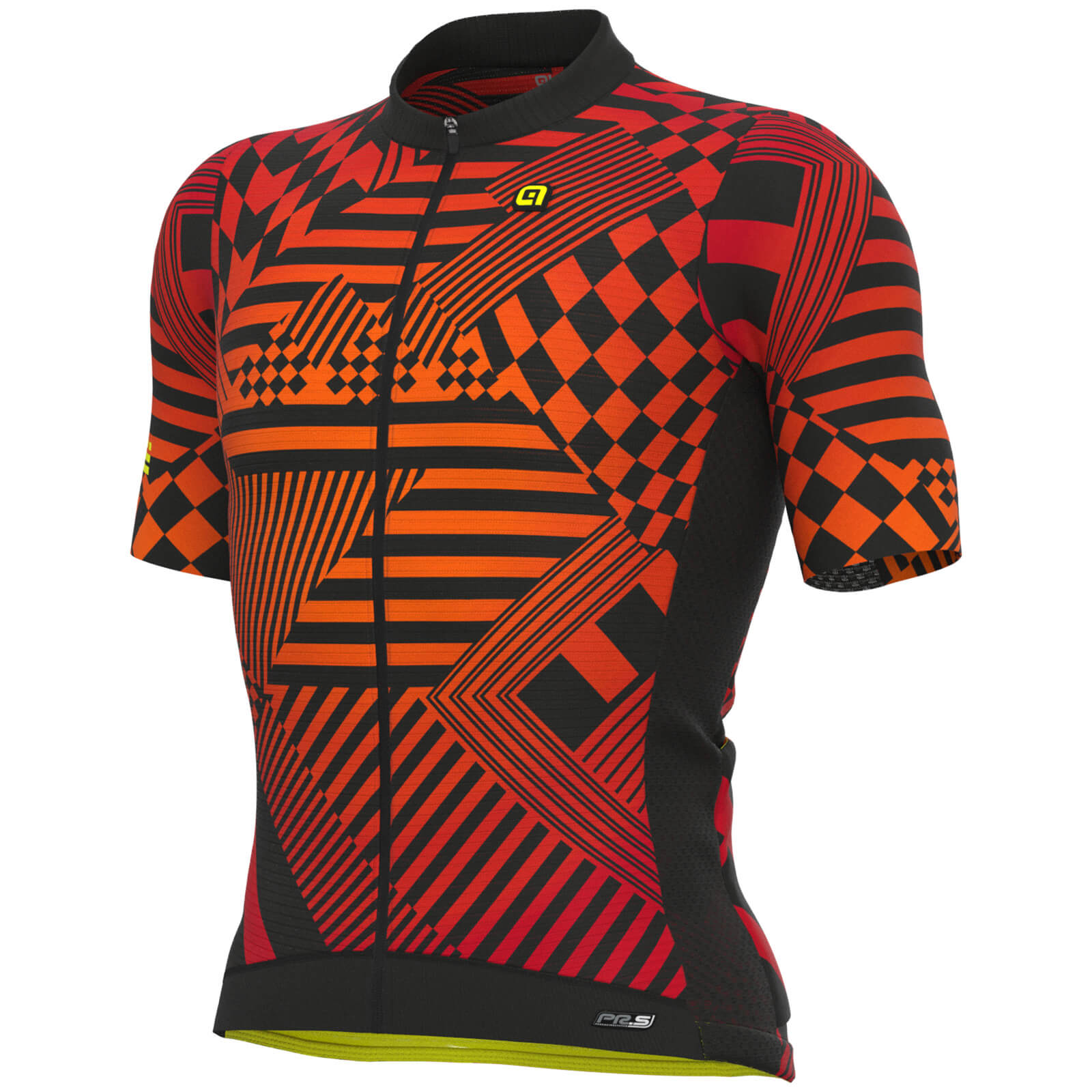Ale PR-S Checker Short Sleeve Jersey - S - Red