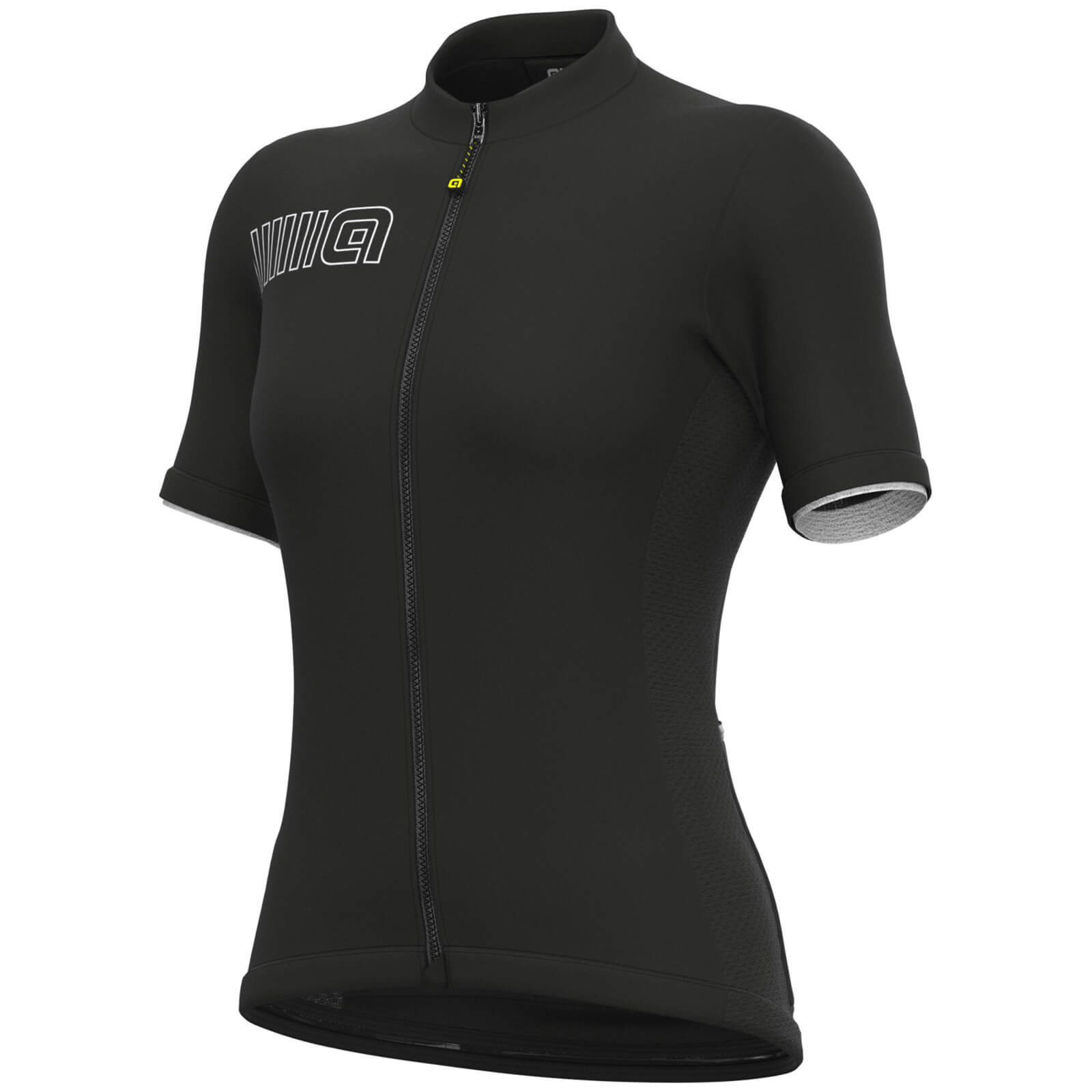 Ale Womens Solid Colour Block Short Sleeve Jersey - XS - Black