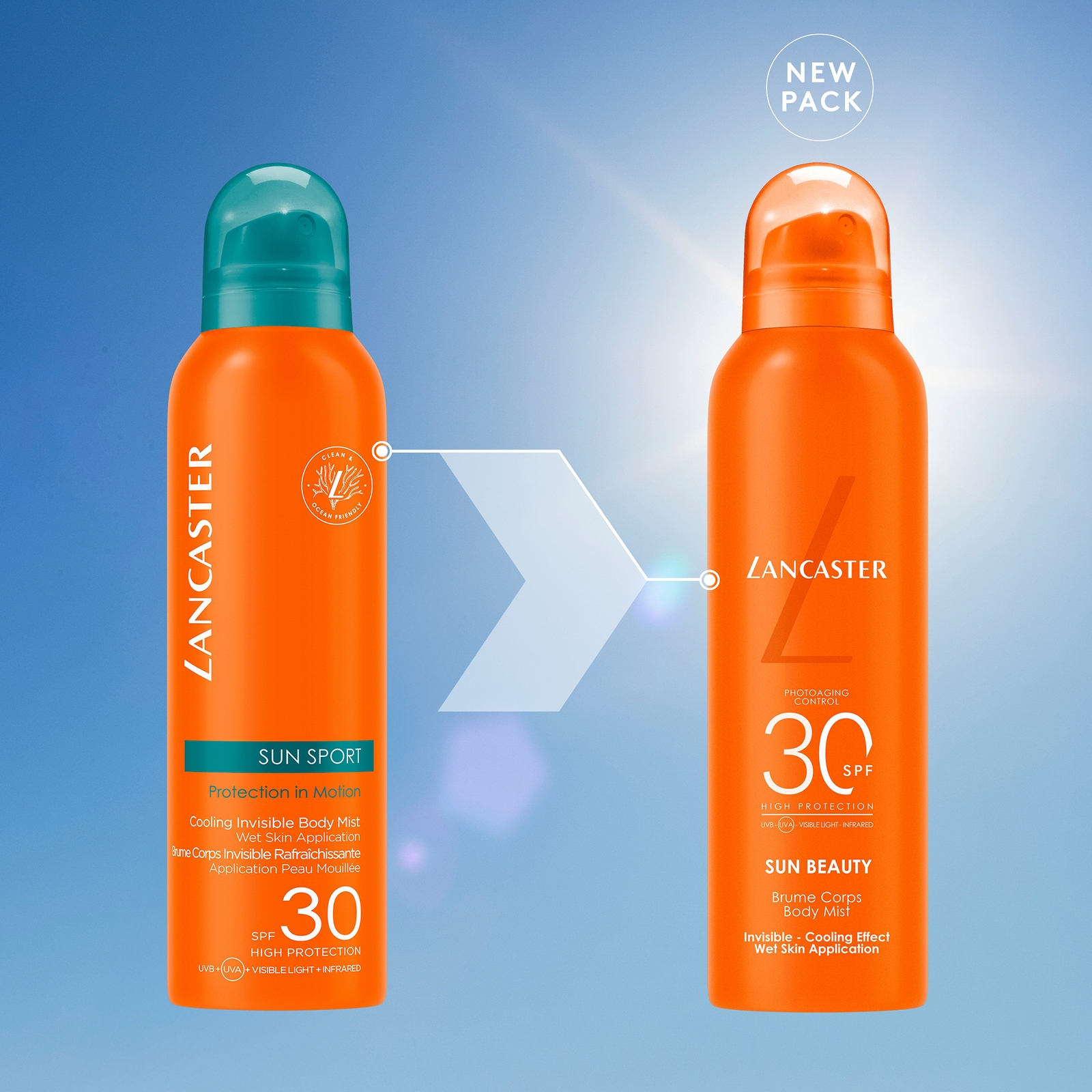 Thumbnail - Lancaster Sun Sport Kühlendes Unsichtbares Spray LSF 30 200 ml