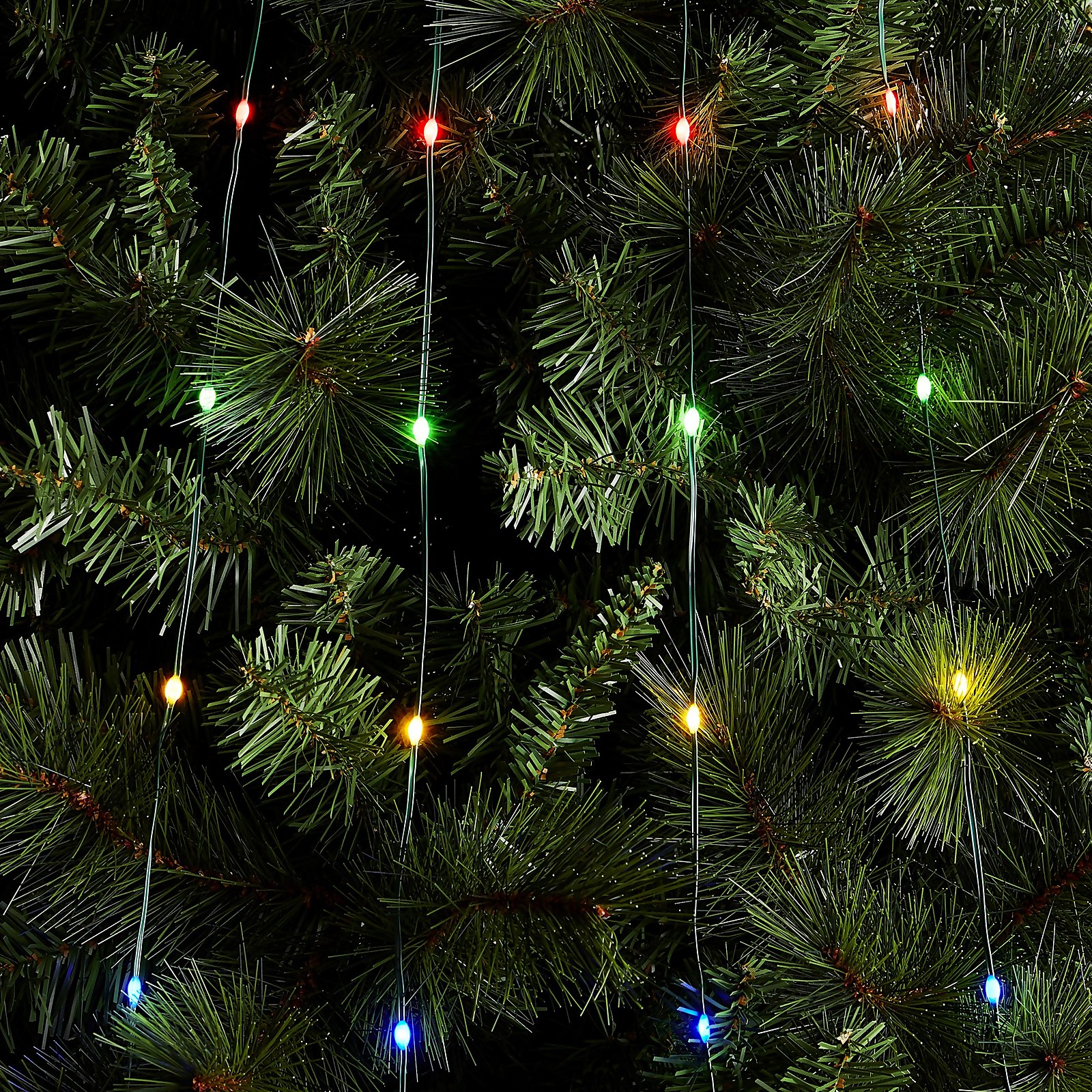 Photo of 200 Multicoloured Dew Drop Led Christmas Tree Net Light -10 Strands- - Colour Changing