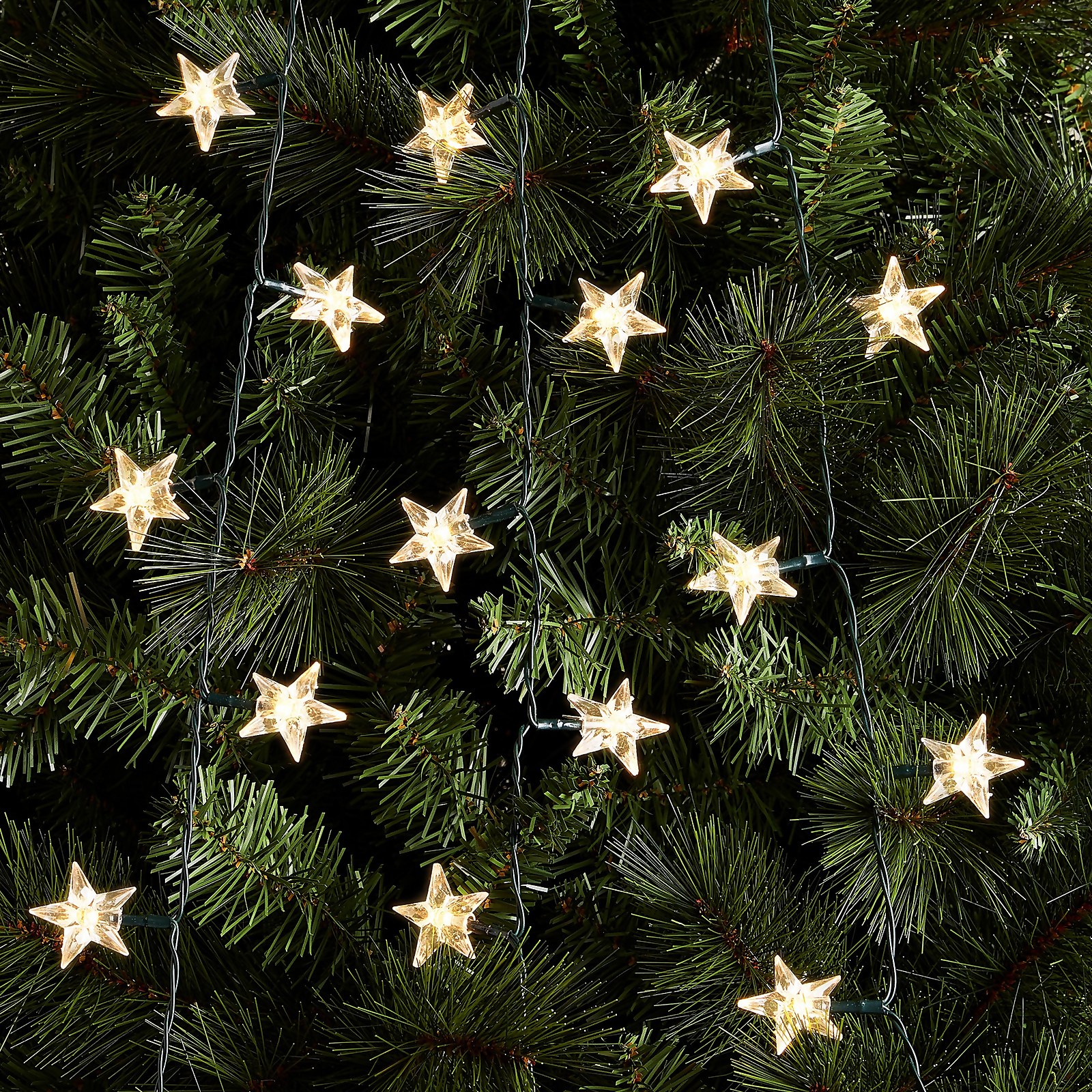 Photo of 200 Acrylic Star Led Christmas Tree Net Light -10 Strands- - Warm White