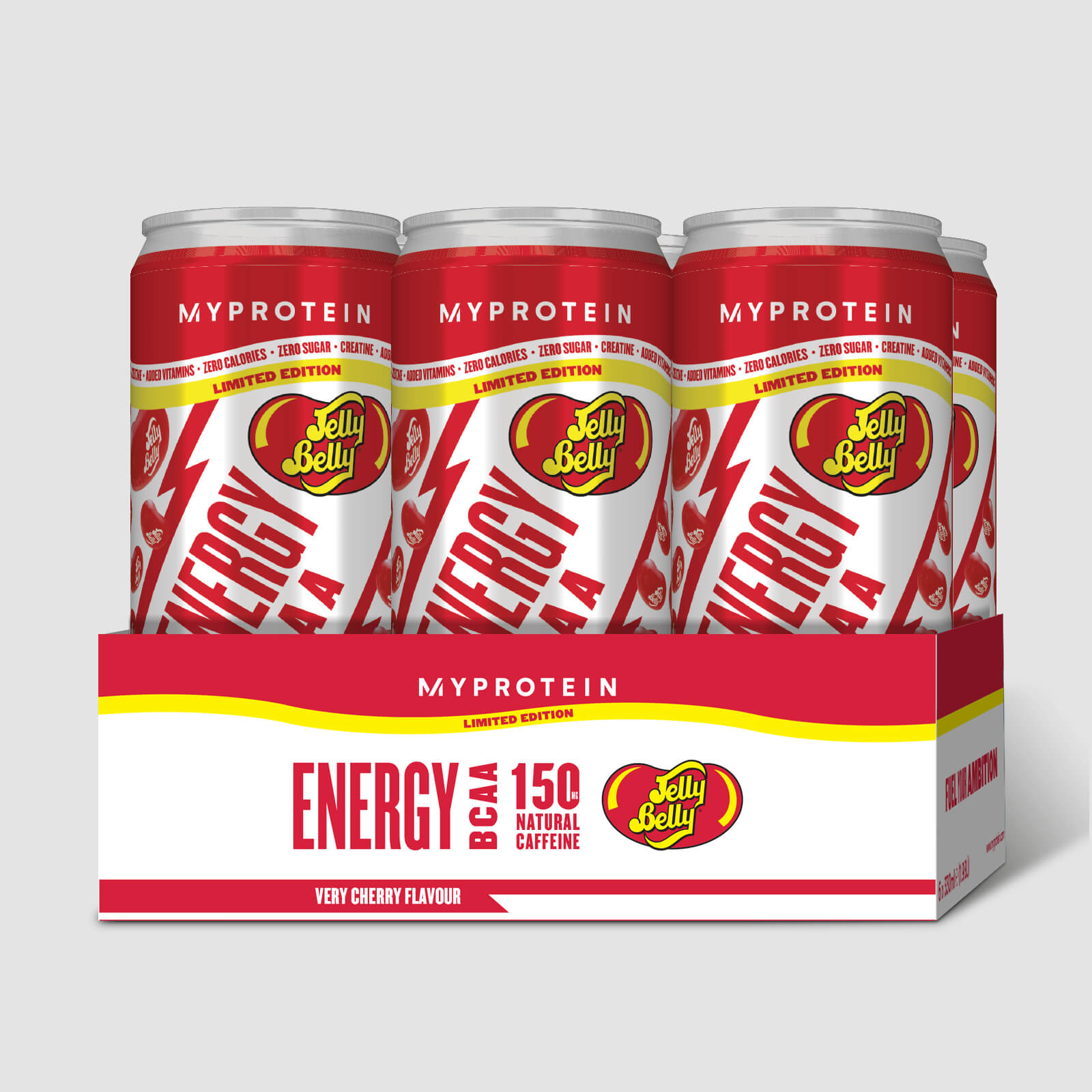 BCAA Energy Drink – Jelly Belly® - 6 x 330ml - Very Cherry