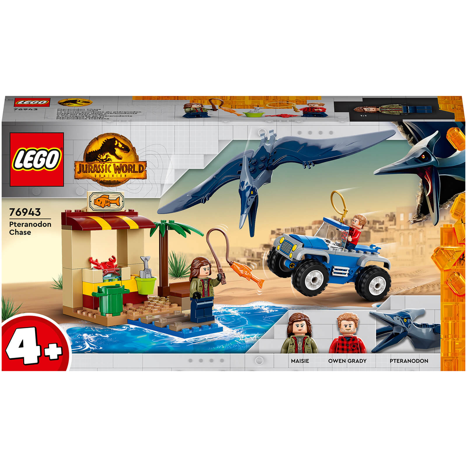 Image of LEGO Jurassic World: Pteranodon Chase Dinosaur Toy Playset (76943)