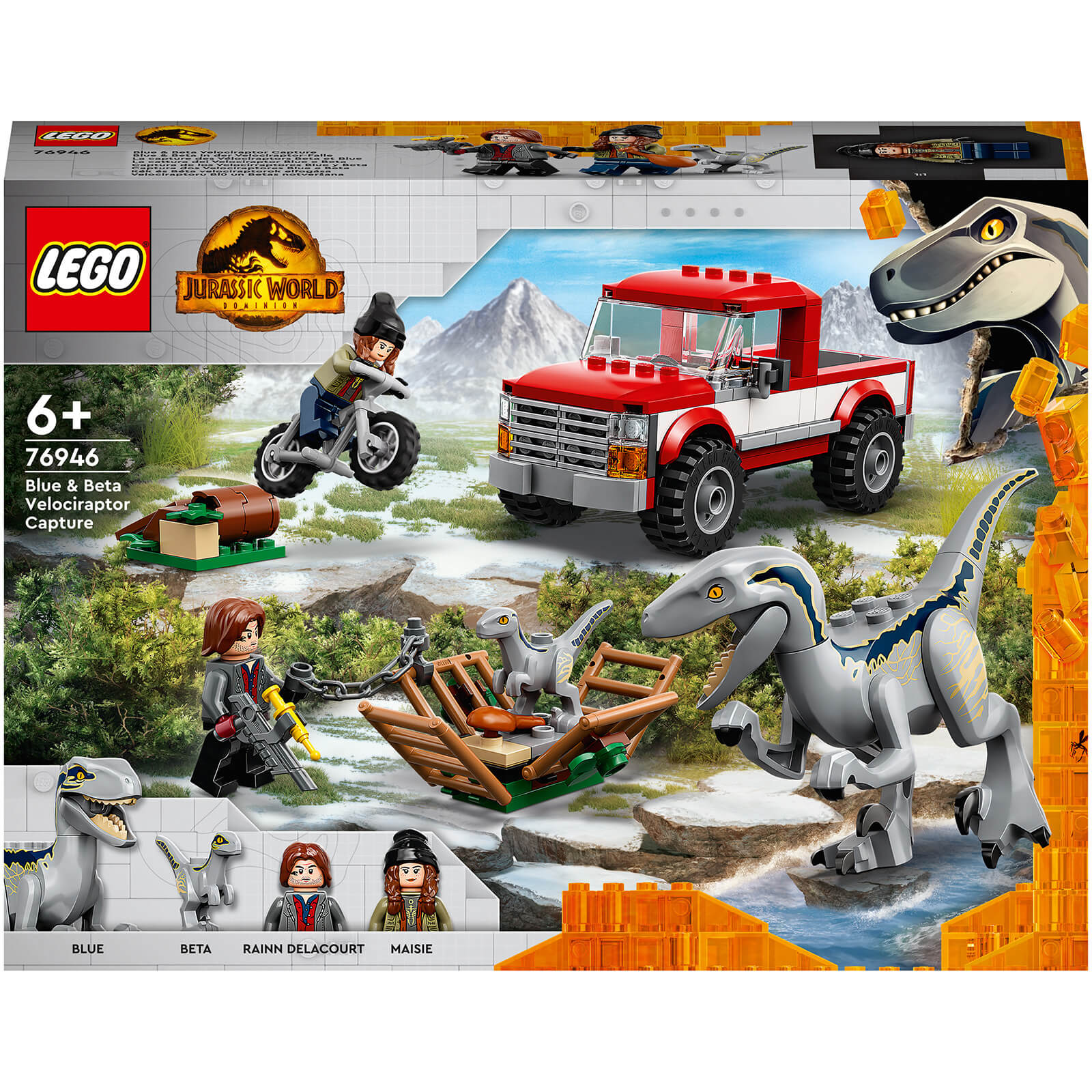 LEGO Jurassic World: Blue & Beta Velociraptor Capture Toy (76946)