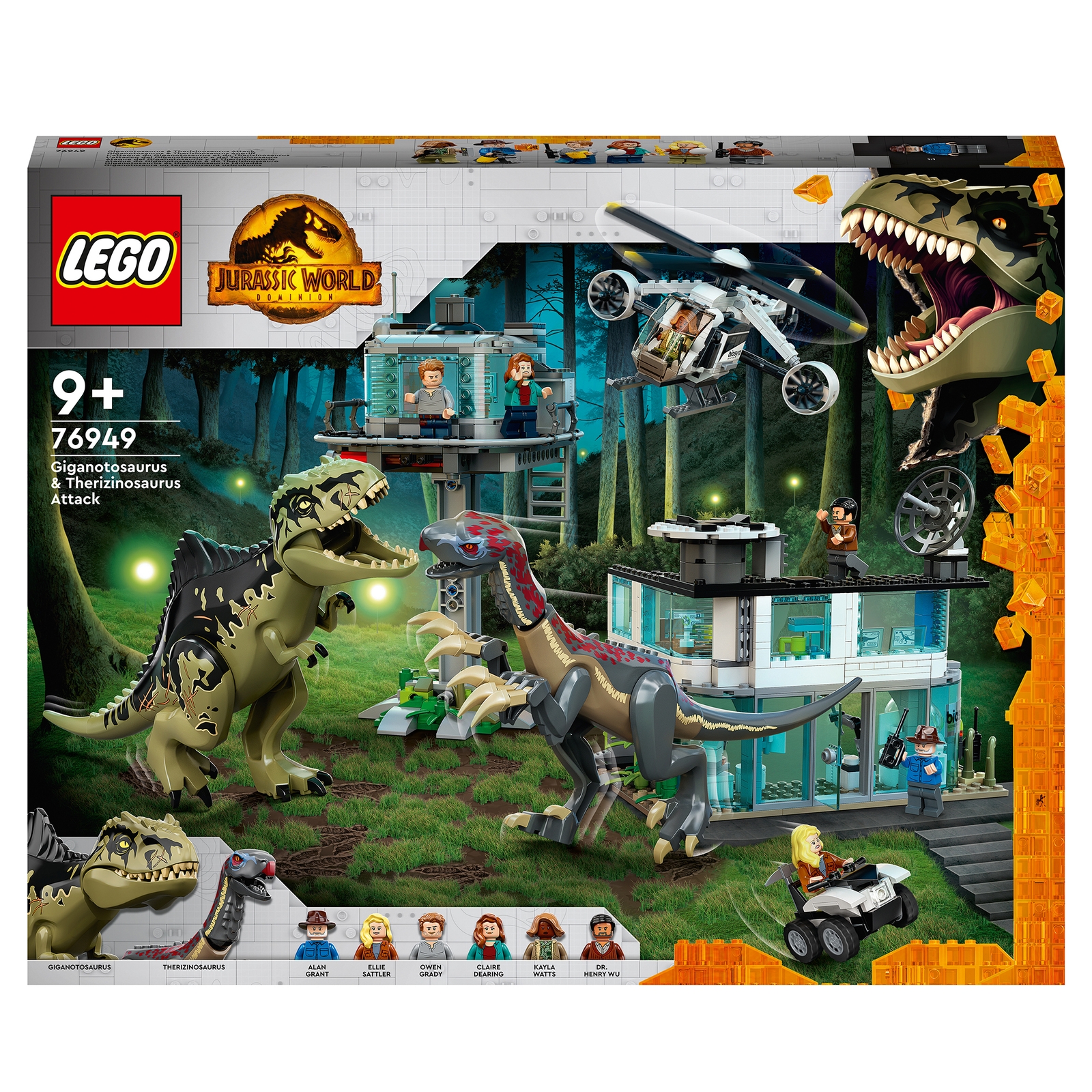 Image of 76949 LEGO® JURASSIC WORLD™ Giganotosaurus & Therizinosaurus attack