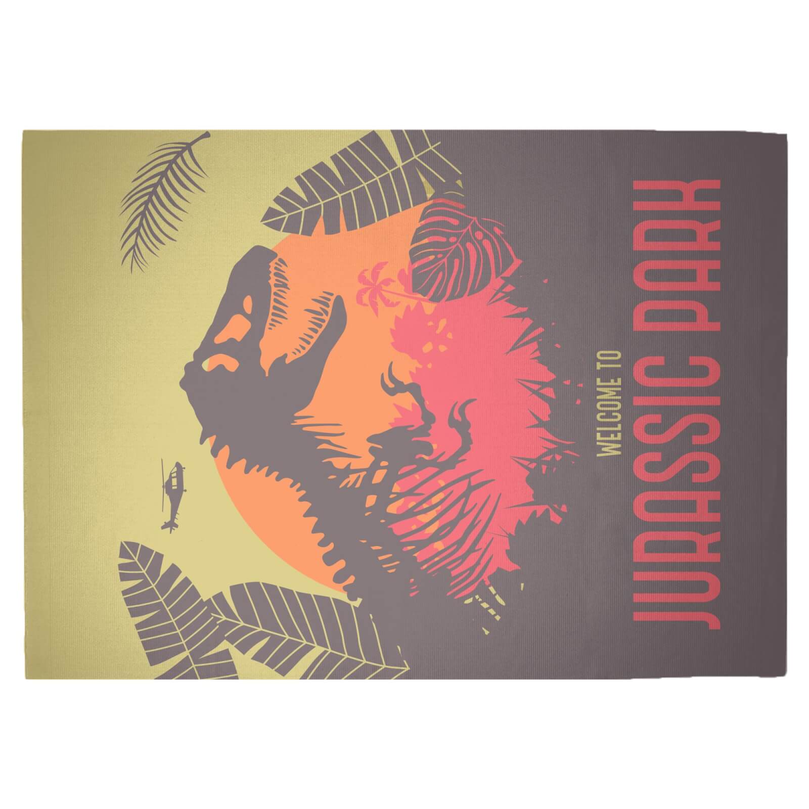 Decorsome x Jurassic Park Evergreen Welcome Poster Woven Rug - Large